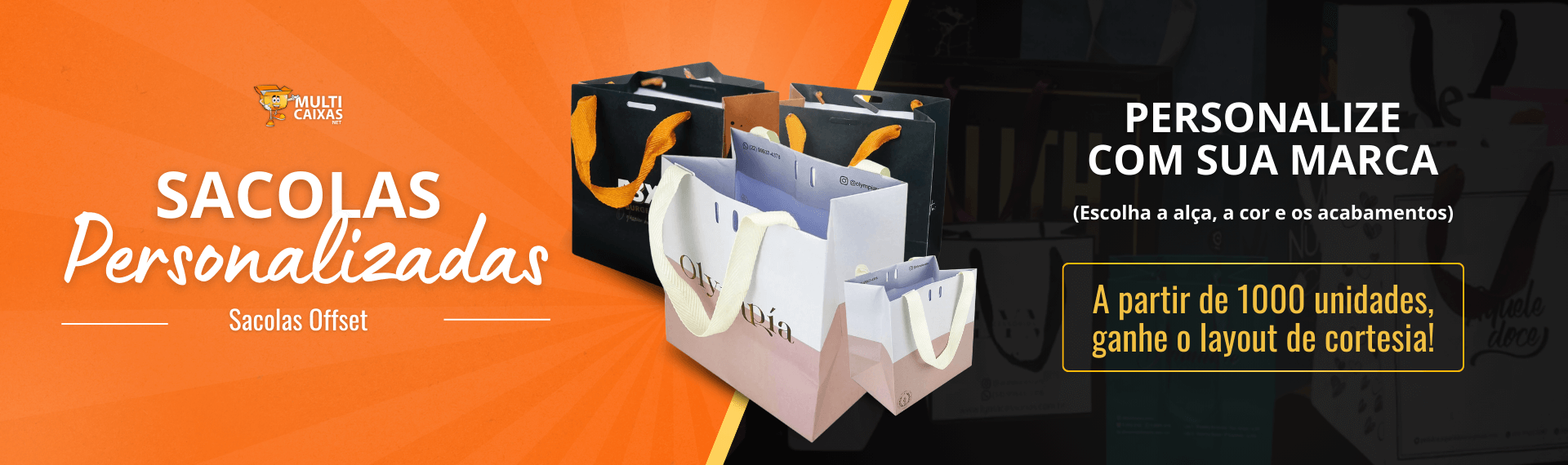 banner sacolas offset personalizada