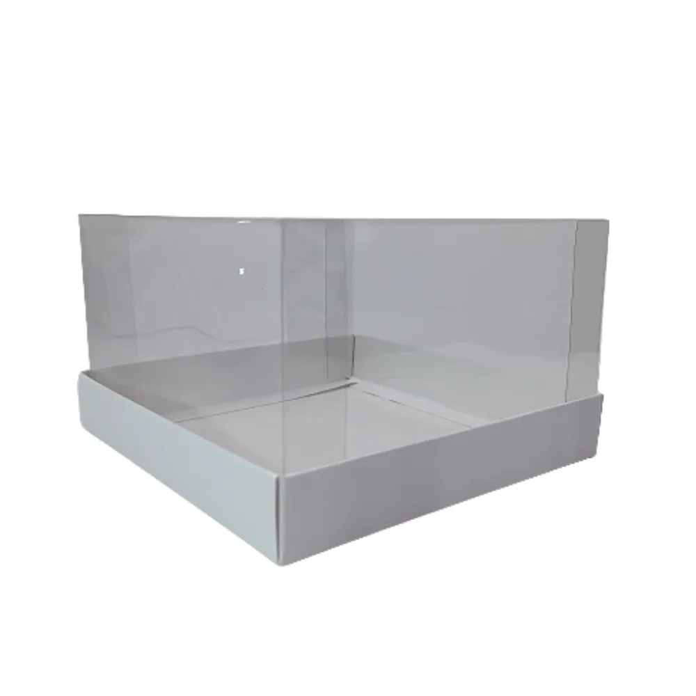 Caixa Com Tampa de Acetato ( 21 x 21 x 12 cm) - 1 Unidade