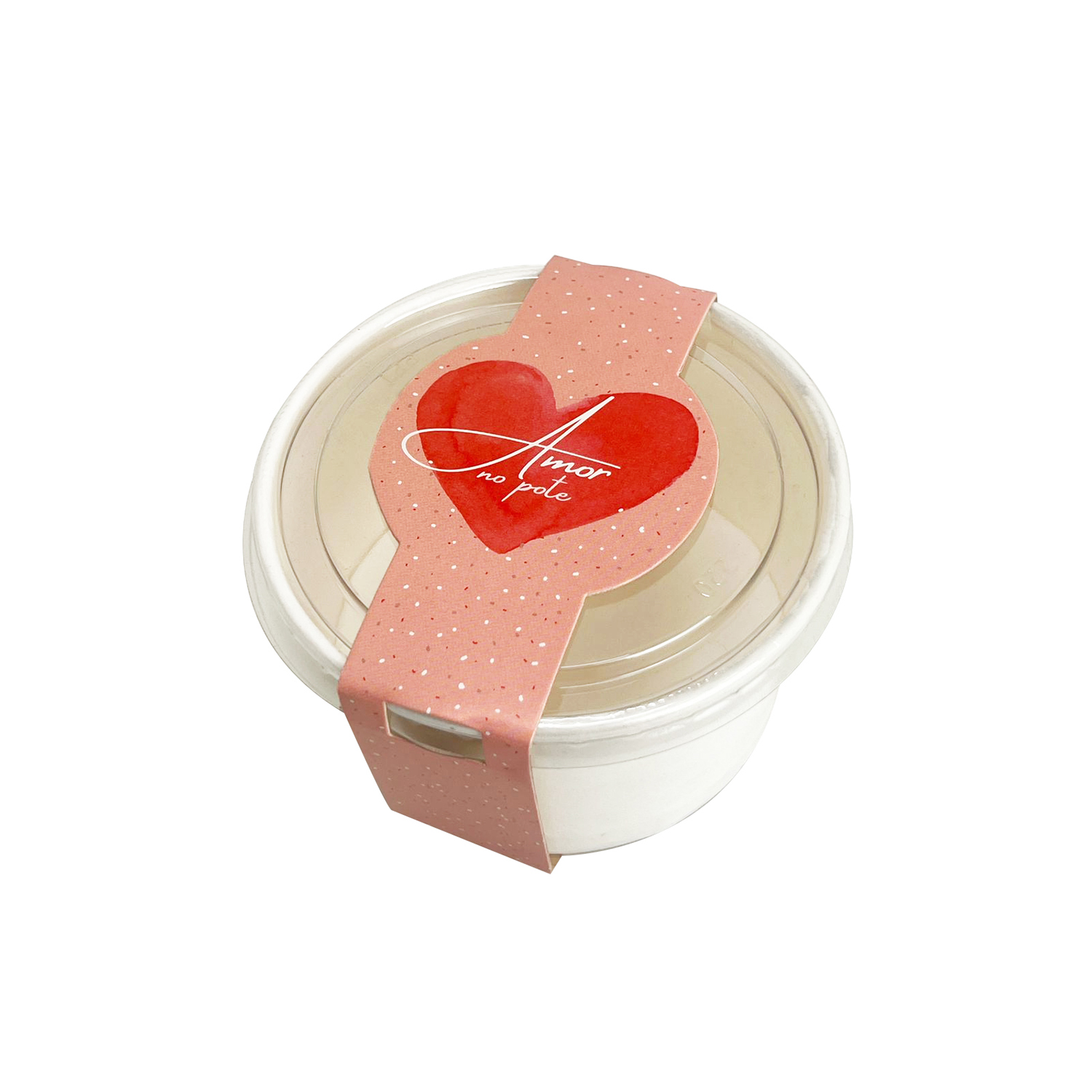 Cinta Para Pote 220ml (32,5 x 5,5 cm) Amor no Pote - 100 Unidades