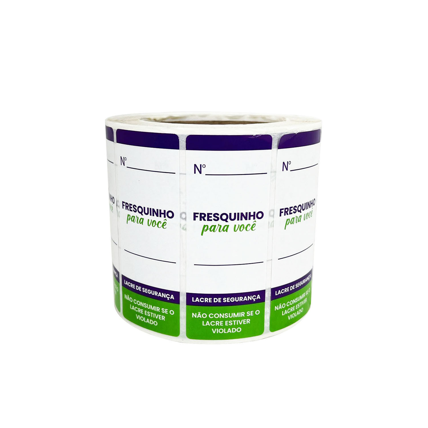 Etiqueta Adesiva Lacre de Segurança Retangular (10 x 4 cm) Fresquinho - 1 Mil Unidades