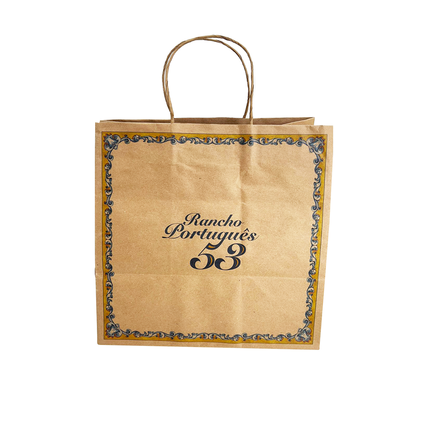 Sacola Kraft 110grs M (28 x 19 x 28 cm) - 50 Unidades (Venda Somente p/ Lojas rede Rancho 53)