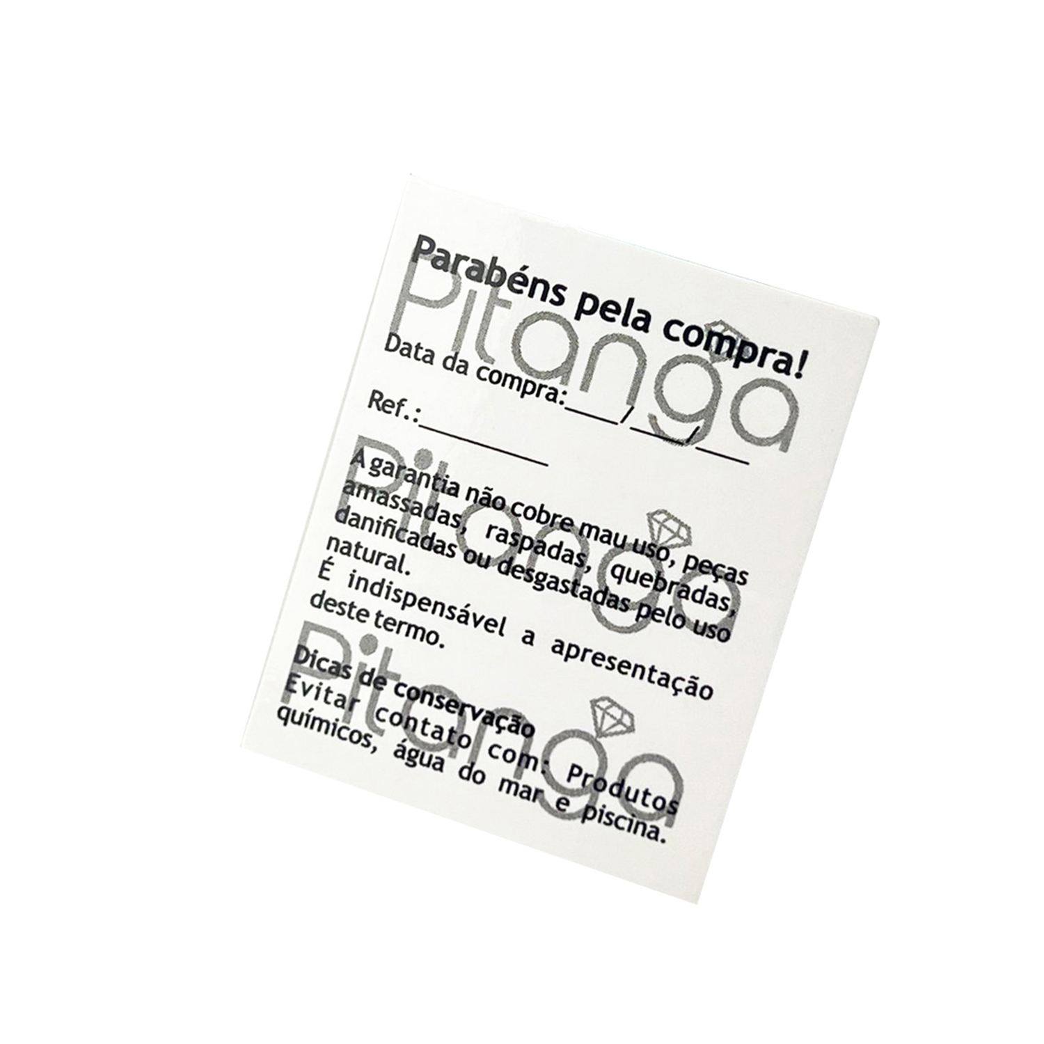Cartão de Agradecimento (4 x 5 cm) Personalizado