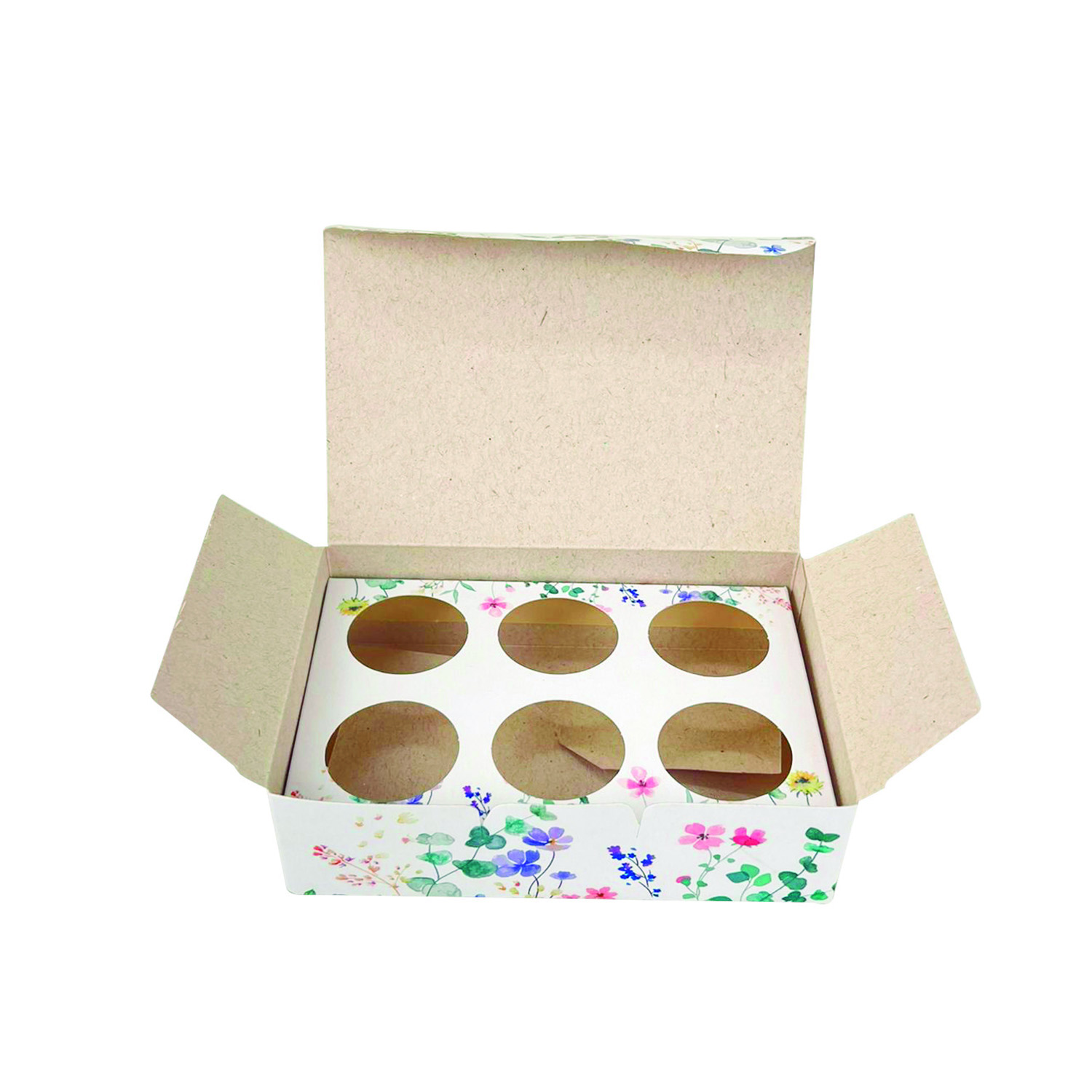 Caixa Brigadeiro p/ 6 doces (13 x 9 x 4 cm) c/ berço Para Você - 100 unidades