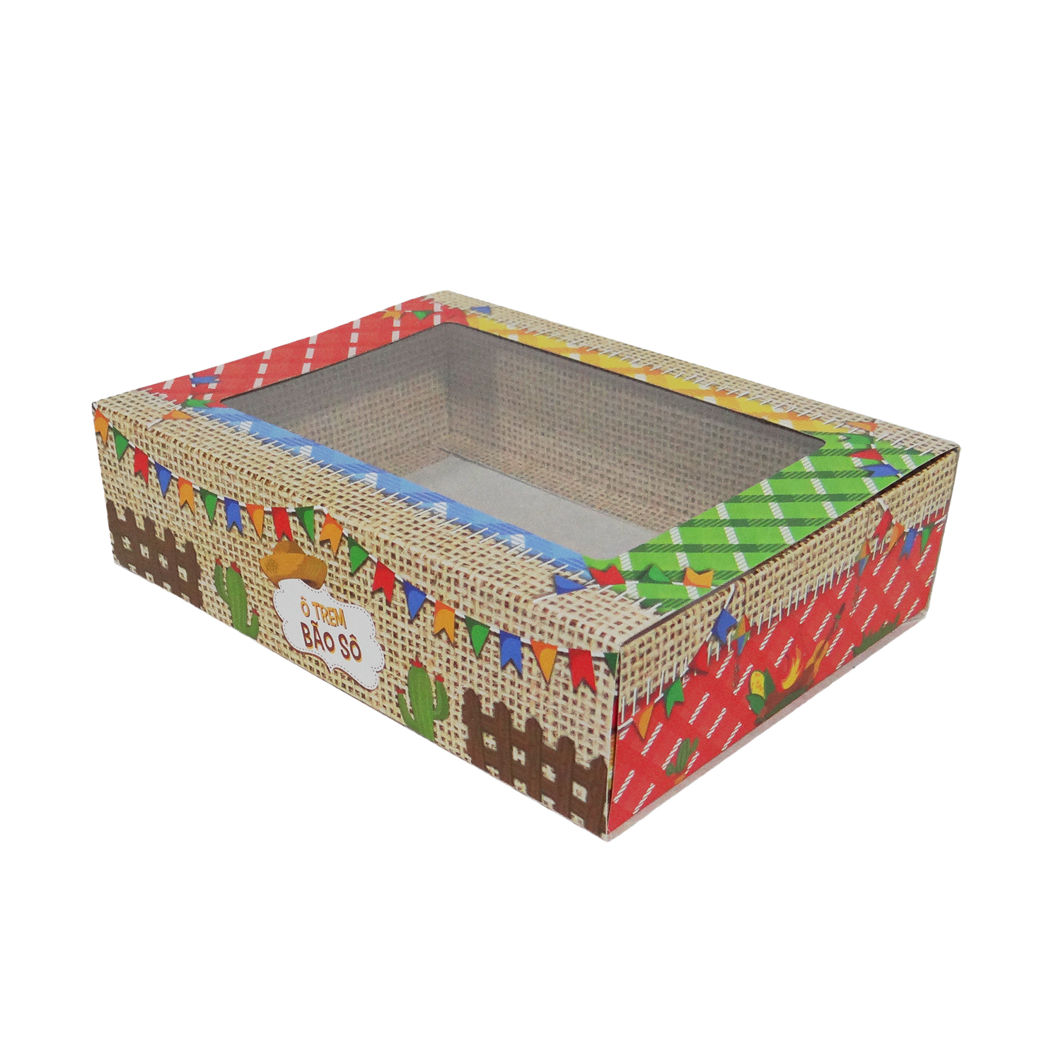 Caixa Brigadeiro c/ Visor Arraia - 5 Unidades