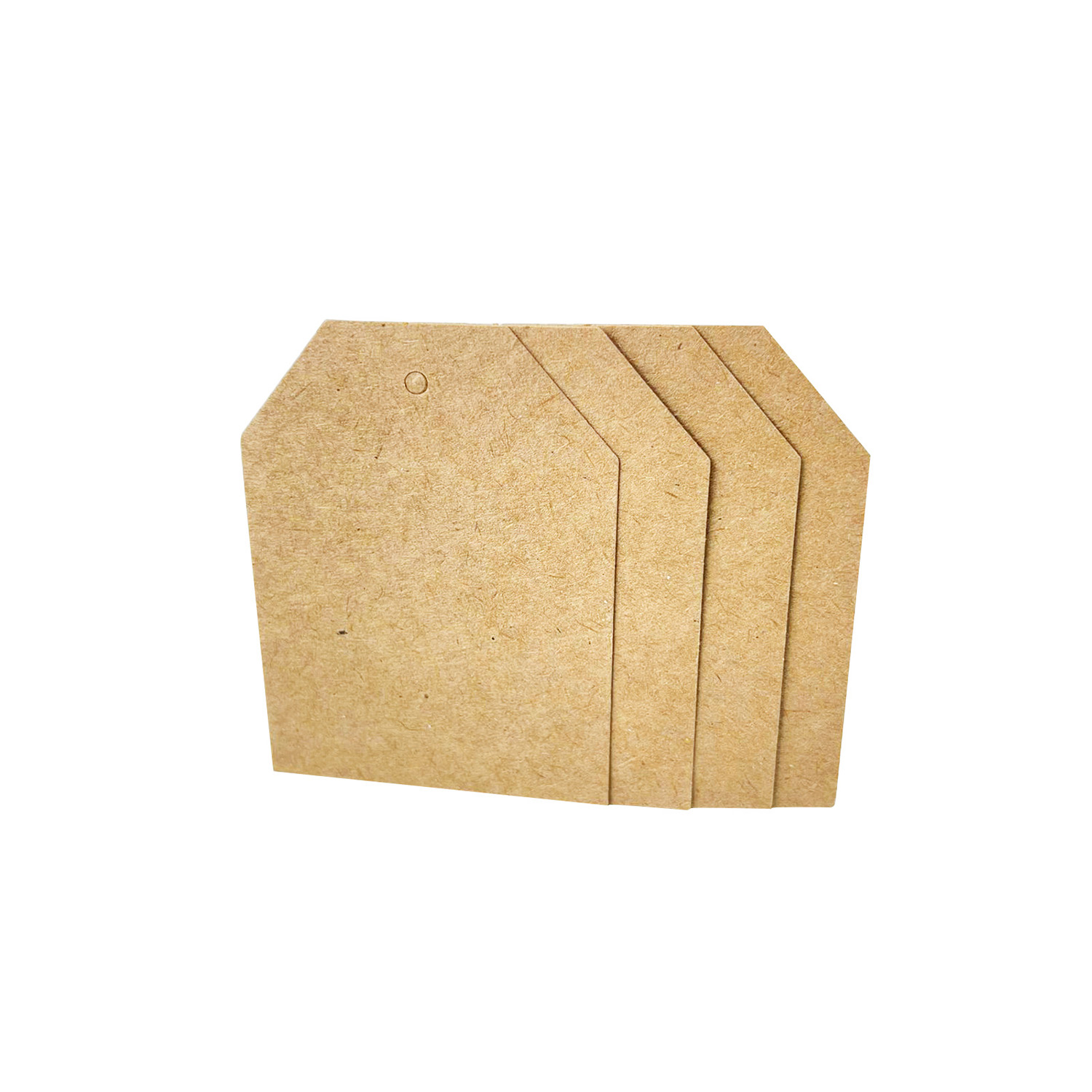 Tag Chanfrada Kraft (6 x 8 cm) - 100 Unidades