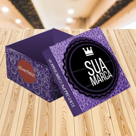 Embalagem Caixa para Presente (25 x 25 x 12 cm) Personalizada