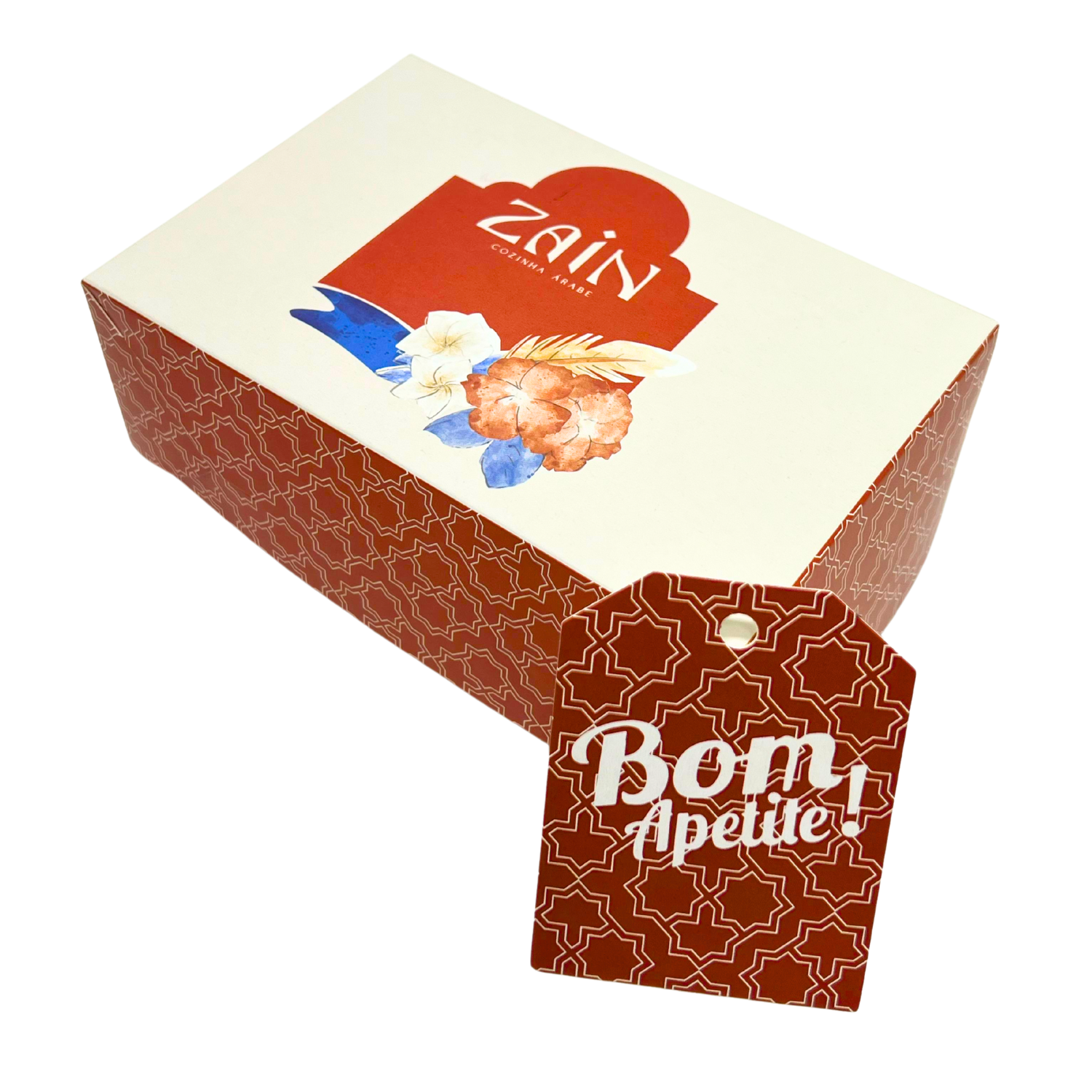 Embalagem Para Marmita c/ Laminação Interna P 500 ml (15 x 10 x 5 cm) Personalizada