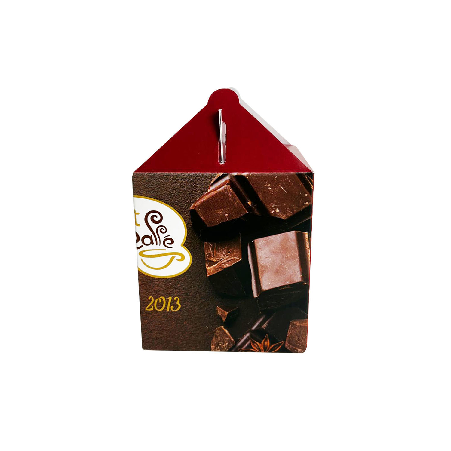 Embalagem Maleta Para Doces c/ Visor Vazado (8 x 8 x 9 cm) Personalizada