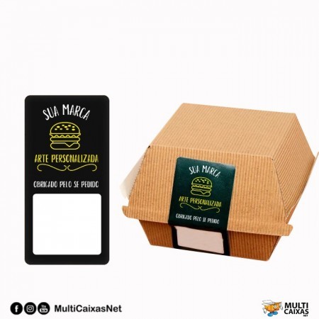 Lacre adesivo (10 x 4 cm) 2 cores Personalizado