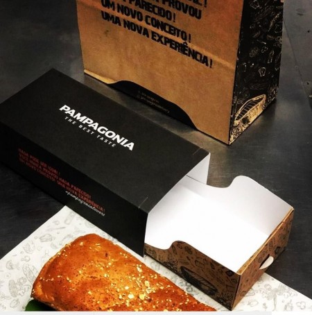 Embalagem Hot Dog Gaveta com Trava (22 x 10,2 x 6,5 cm) Personalizada