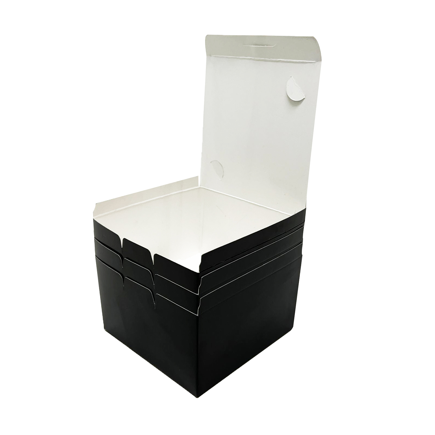 Embalagem Lanche Gourmet Linha Preta Empilhavel - 100 Unidades