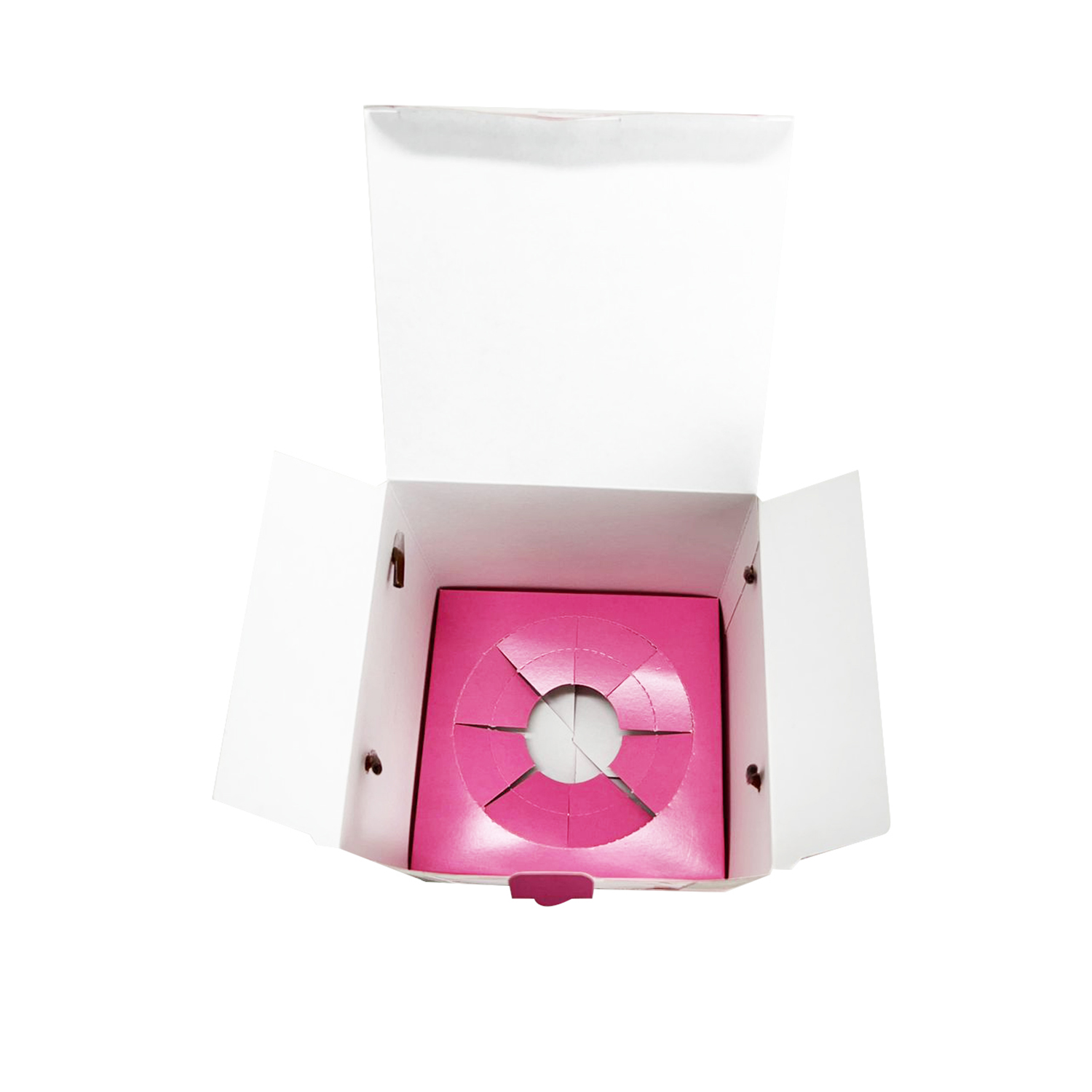 Embalagem Para Panetone c/ Visor de Acetato e Alça (14,5 x 14,5 x 18 cm) Personalizado