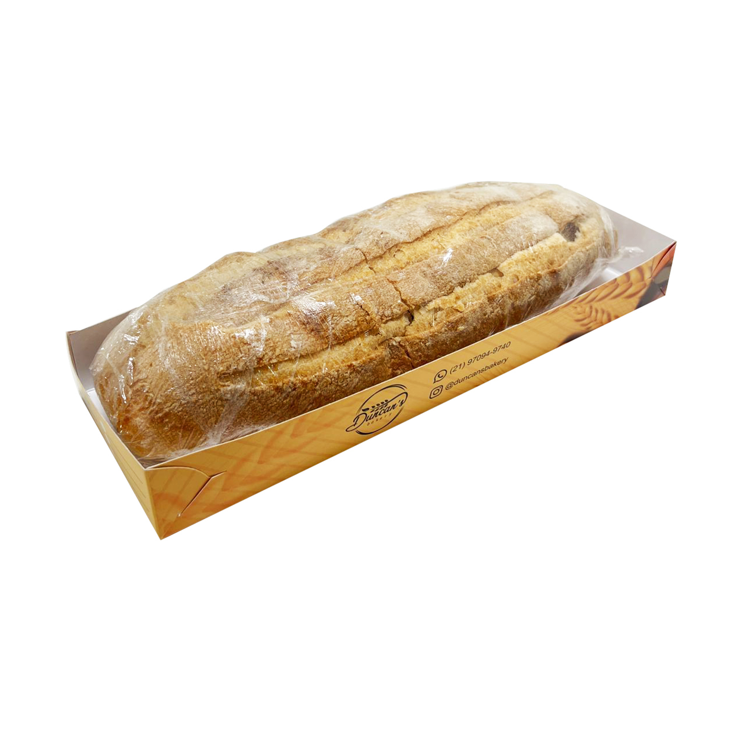 Embalagem Para Pão c/ Laminação Interna (30 x 10 x 3,5 cm) Personalizado