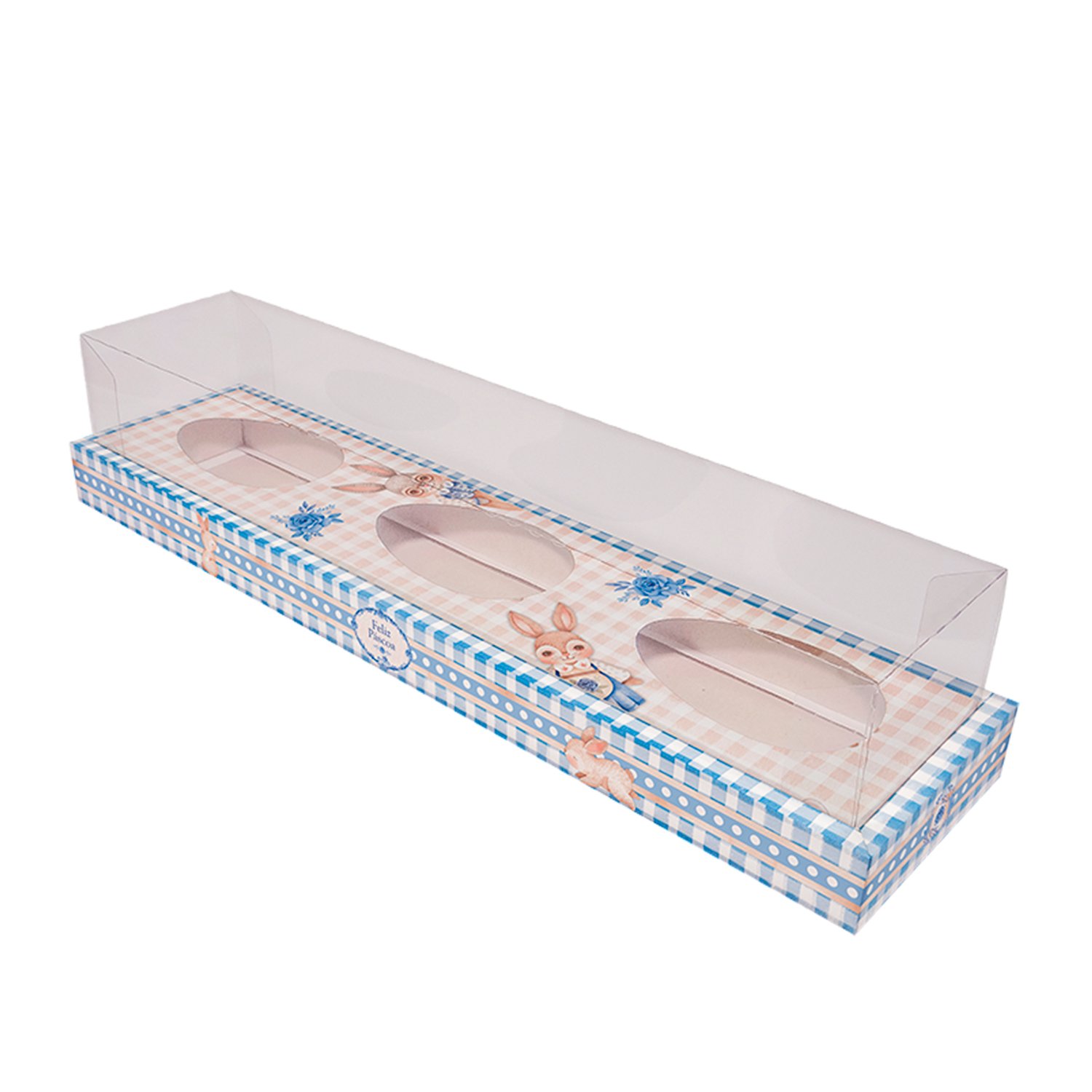 Caixa Trio para 3 Ovos de Páscoa de 100/150g - 5 unidades