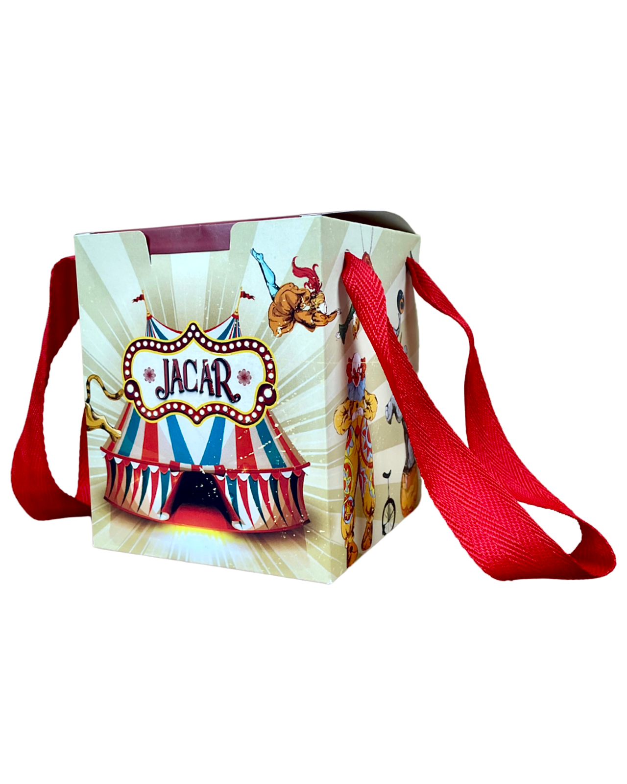 Embalagem Caixa Sacola c/ Alça (12 x 12 x 14 cm) Personalizada
