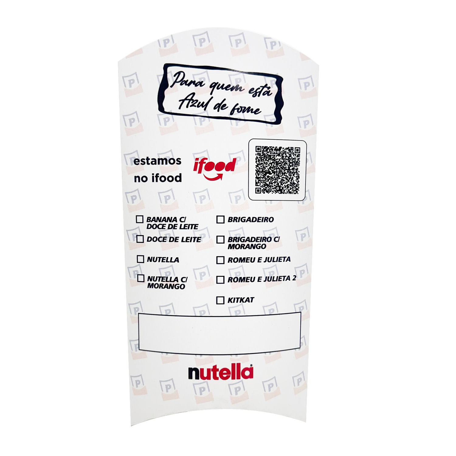 Embalagem Pizza Envelope Wrap (8 x 2,5 x 15 cm) Personalizada