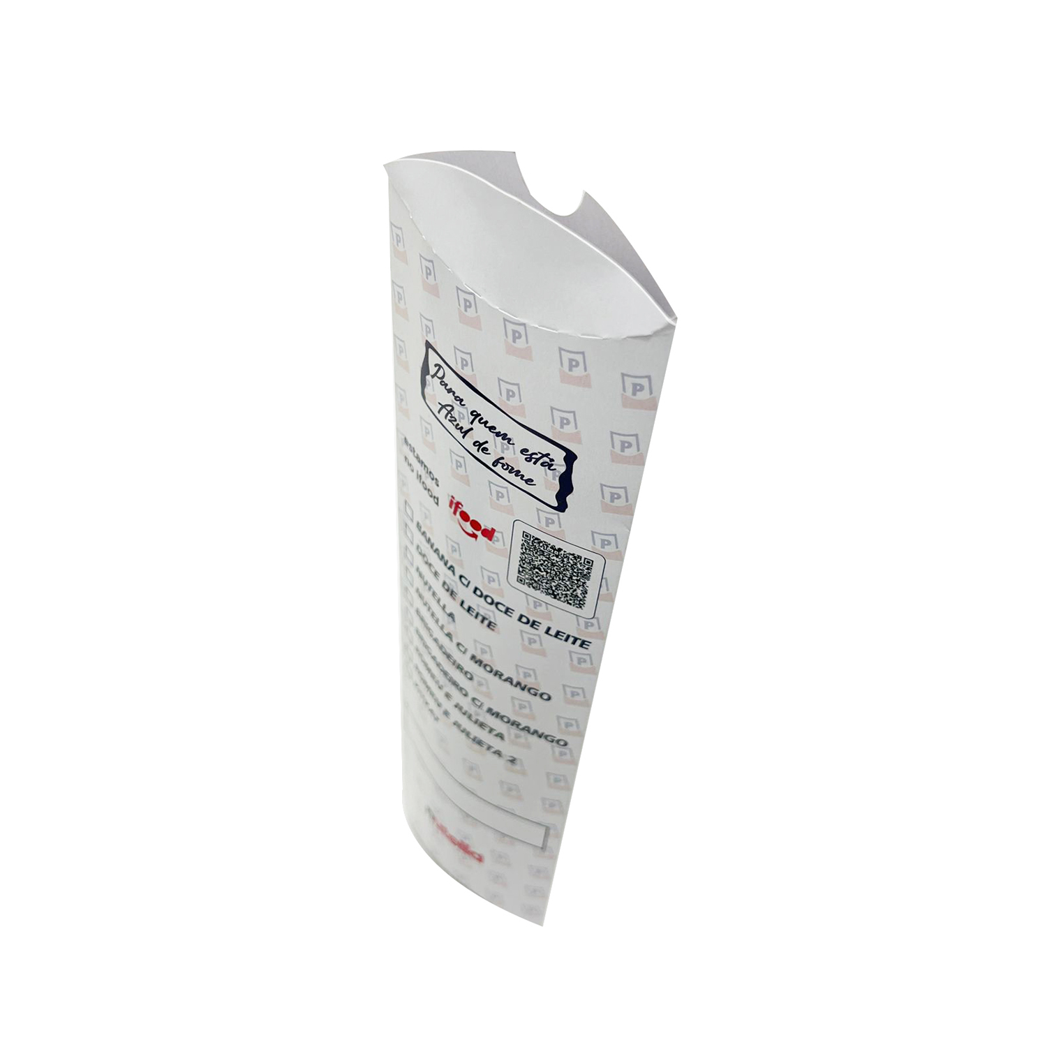 Embalagem Pizza Envelope Wrap (8 x 2,5 x 25 cm) Personalizada