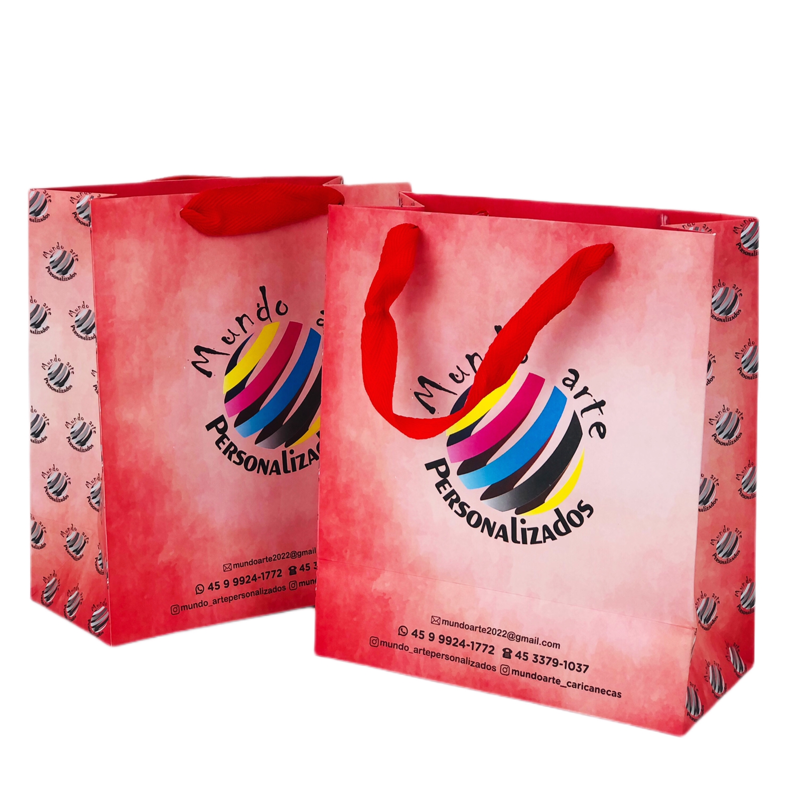 Sacola OffSet 180g (20 x 10 x 23 cm) Personalizada