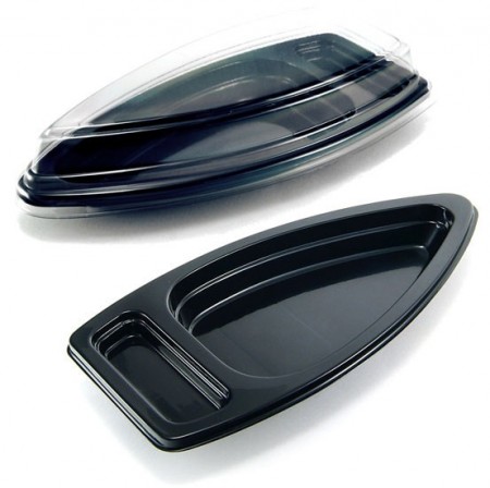 Barco 21 x 10cm  (Boat Pequeno) p/ Temaki ,combinados, açai, Sushi - 100 unidades