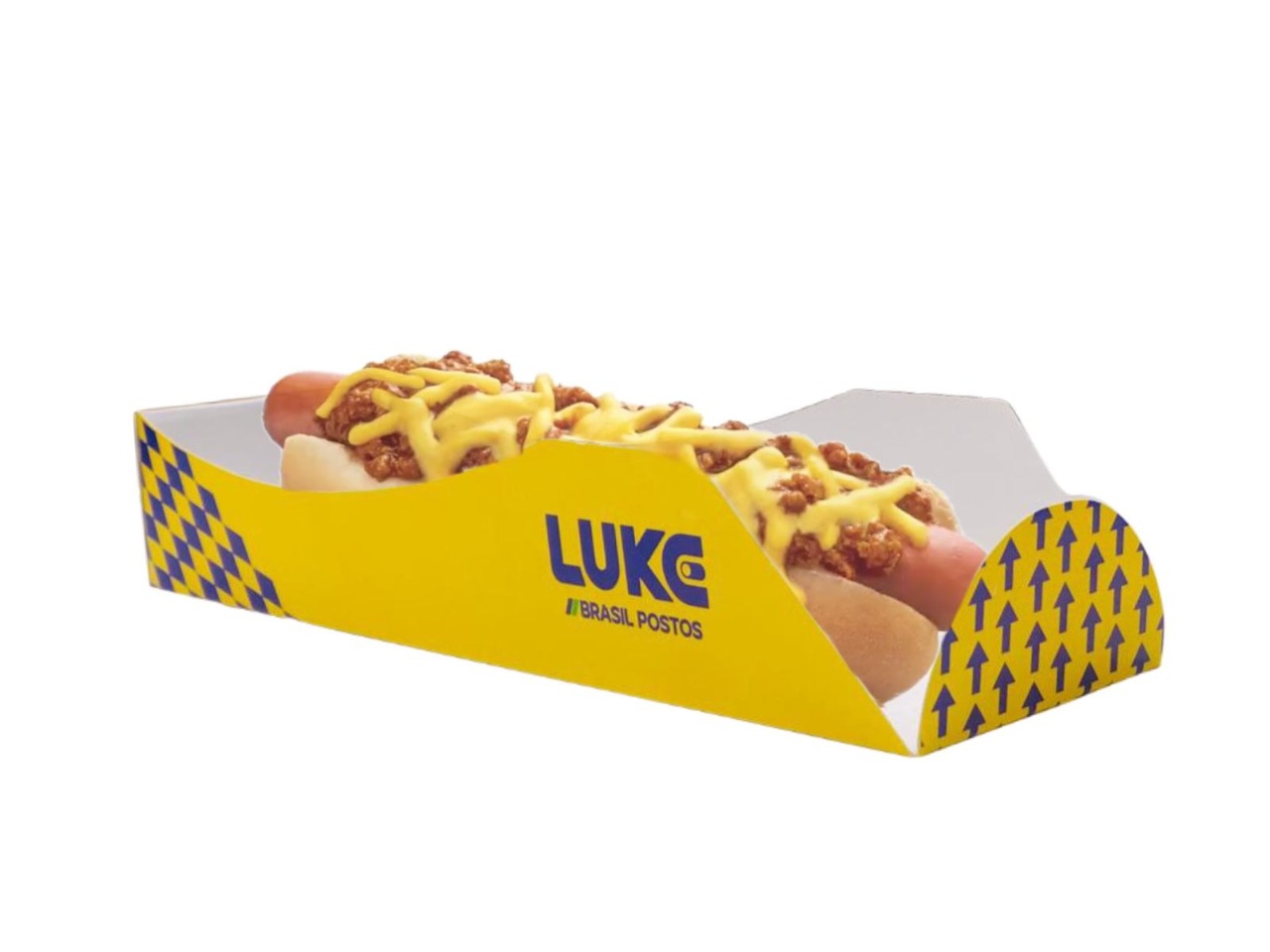 Embalagem Base p/ Cachorro Quente (22 x 7 x 4,5 cm) Personalizada