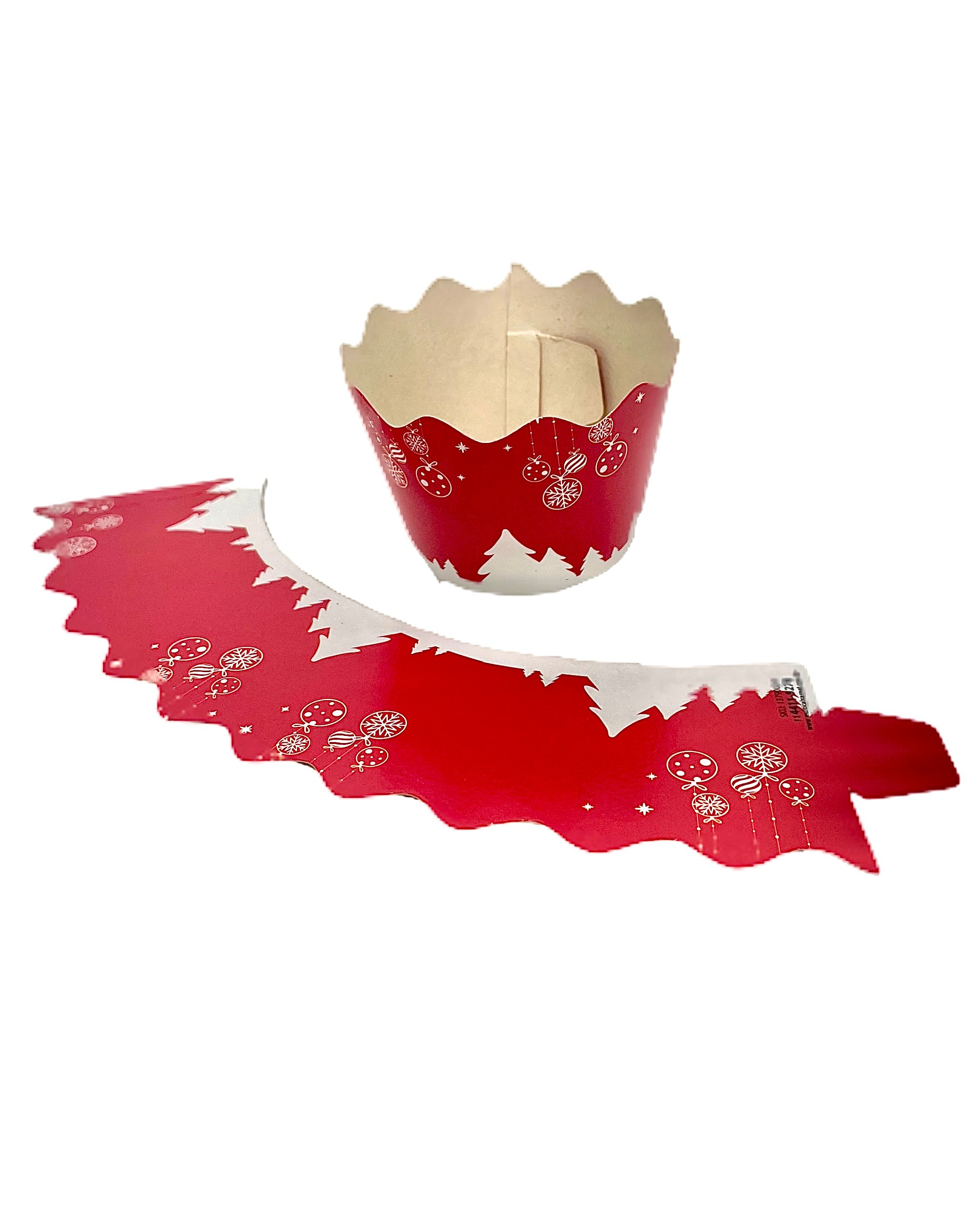 Cinta para Cupcake Natal Boas Festas - 100 unidades
