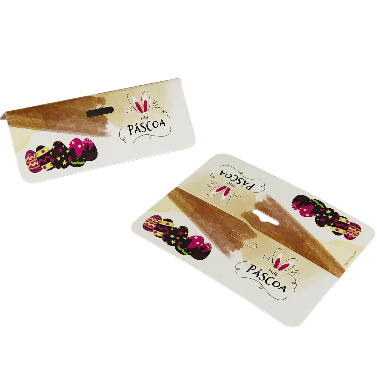 Solapa Multiuso (10 x 4 cm) Feliz Páscoa - 50 Unidades