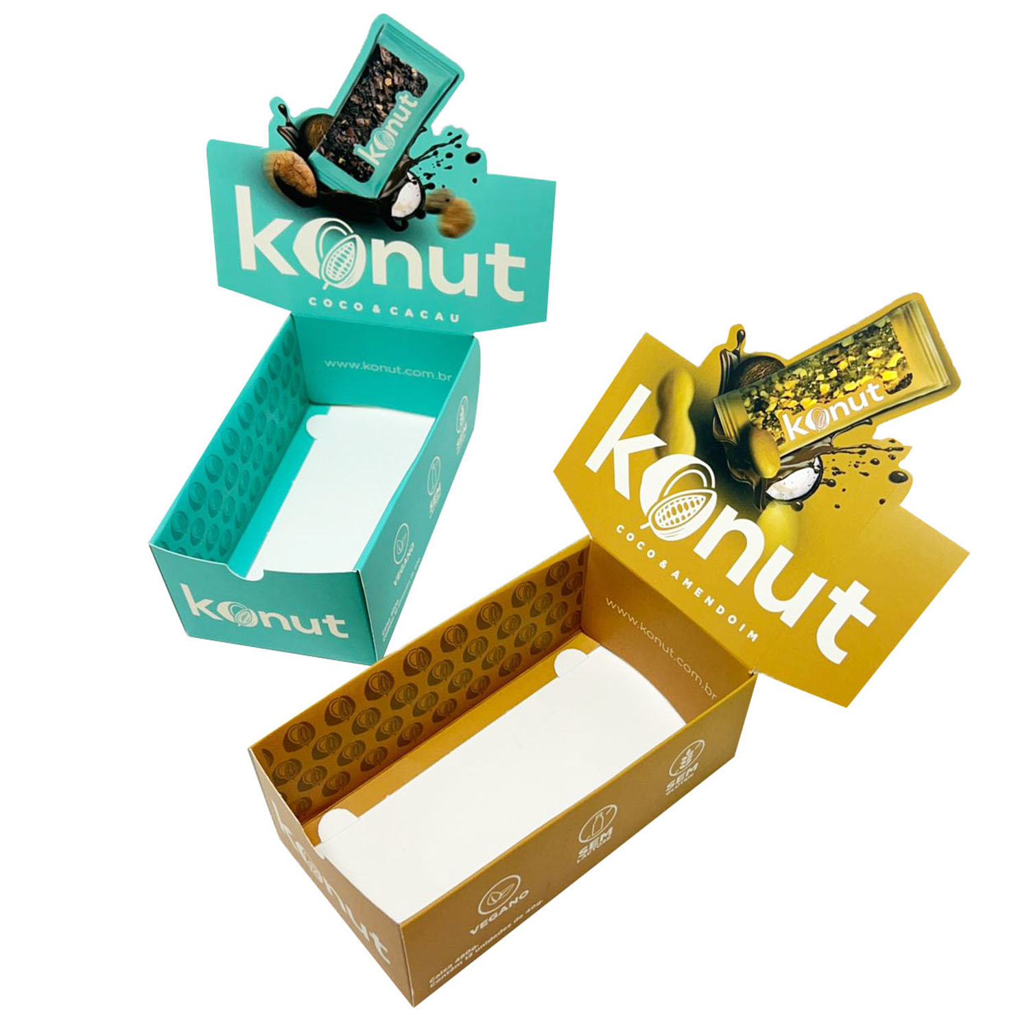 Embalagem Display para doce c/ Laminação externa fosca (15 x 8 x 8 cm) Personalizada