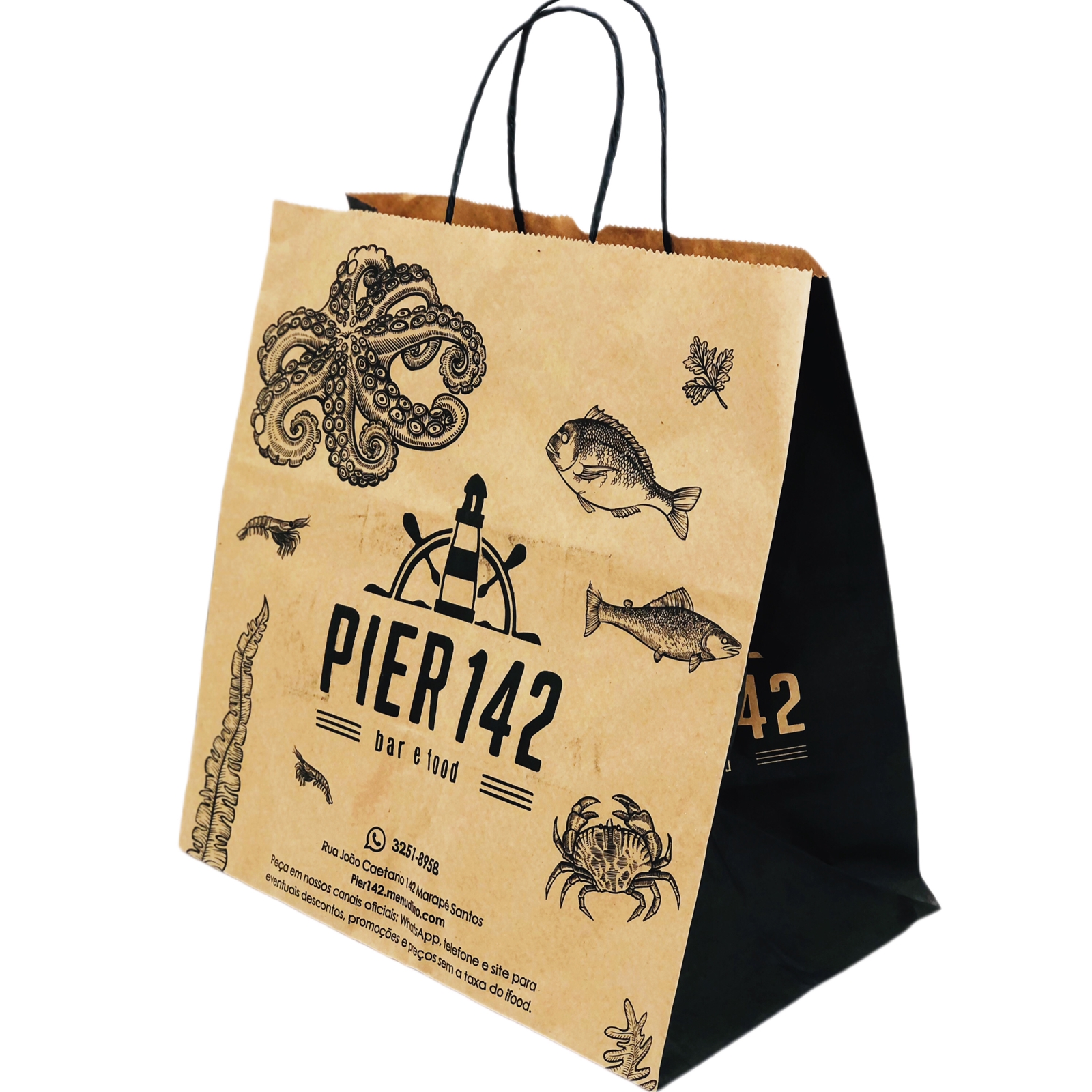 Sacola Kraft (31 x 19 x 31 cm) Personalizada