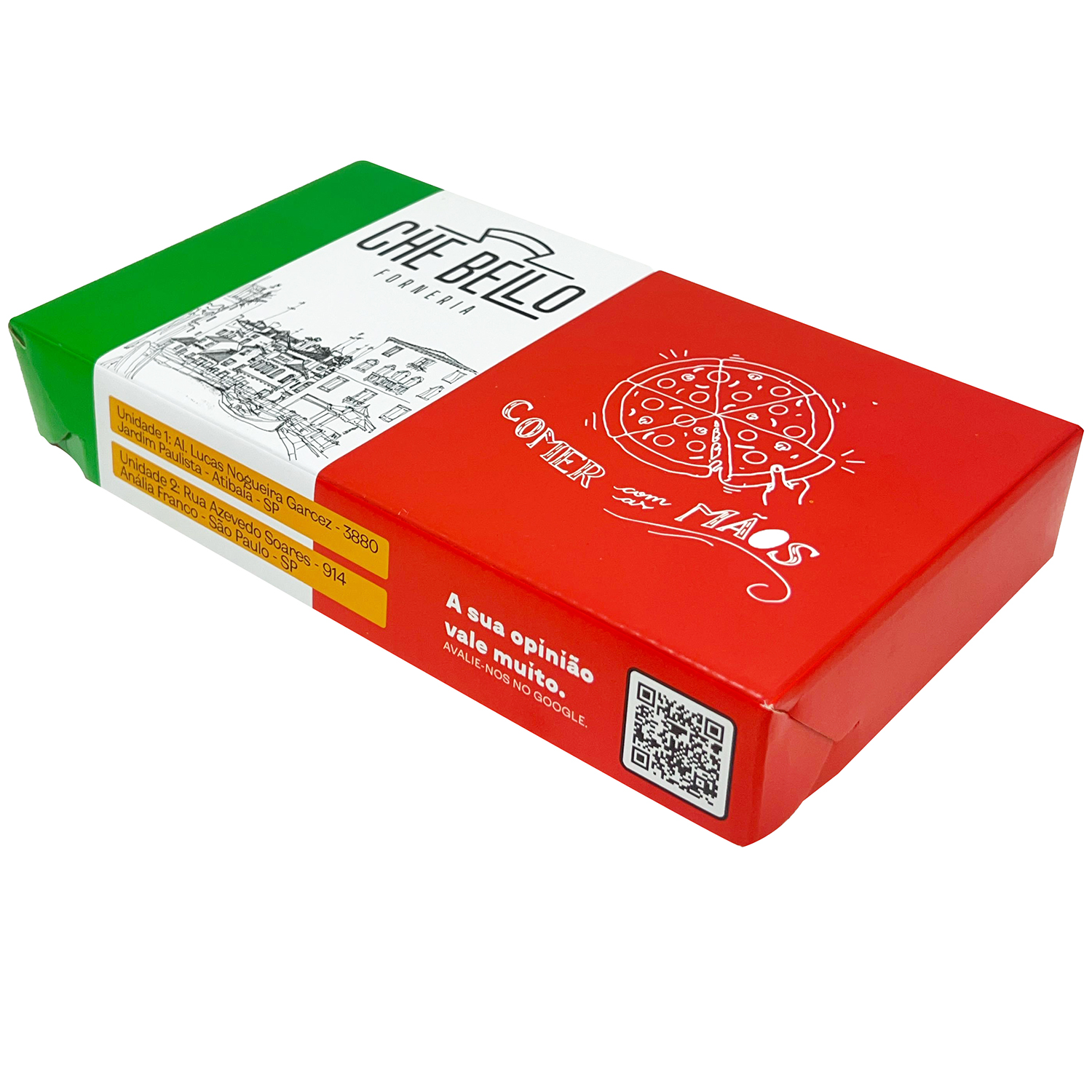 Caixa empastada tampa e fundo Panino (25 x 14 x 4 cm) Personalizada