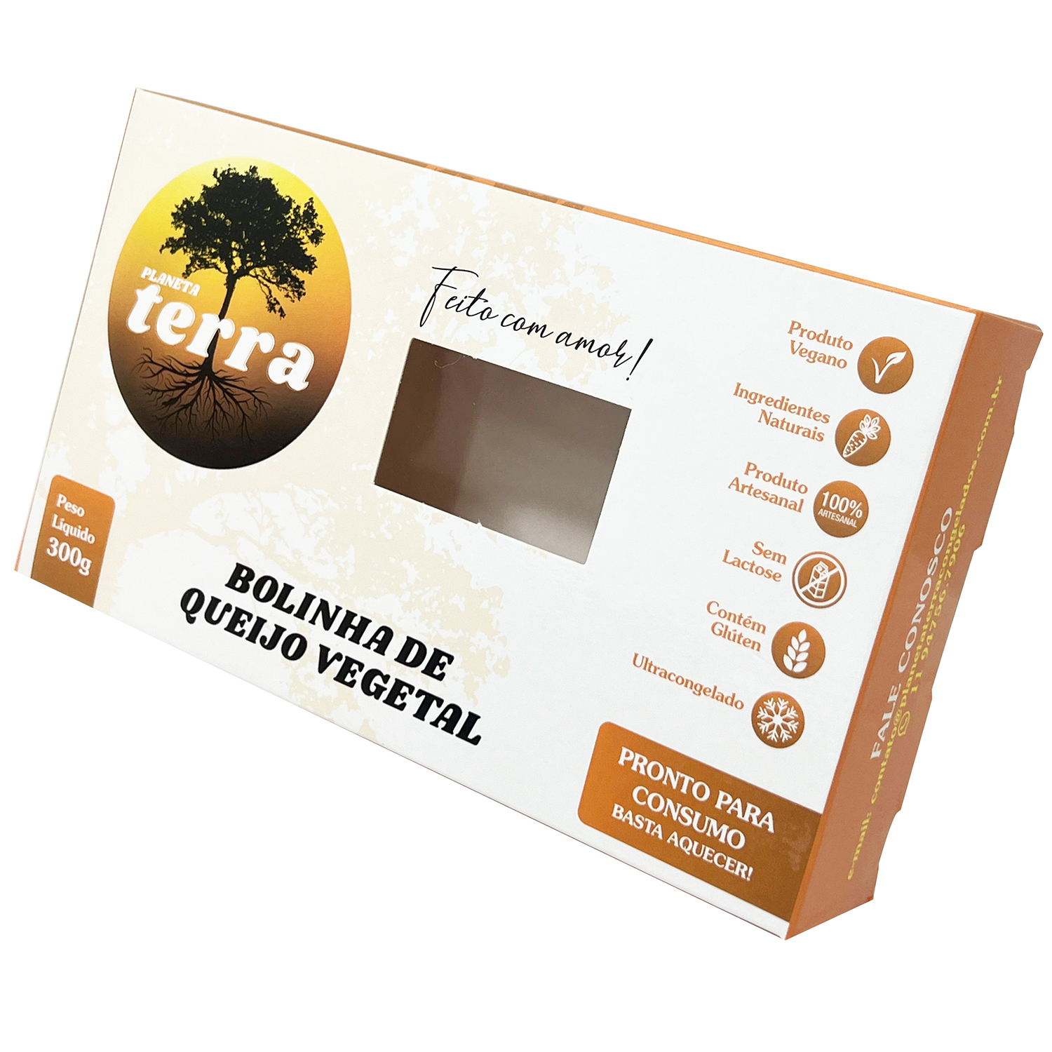 Embalagem c/ Laminação externa e Visor de acetato (19 x 4 x 11 cm) Personalizada