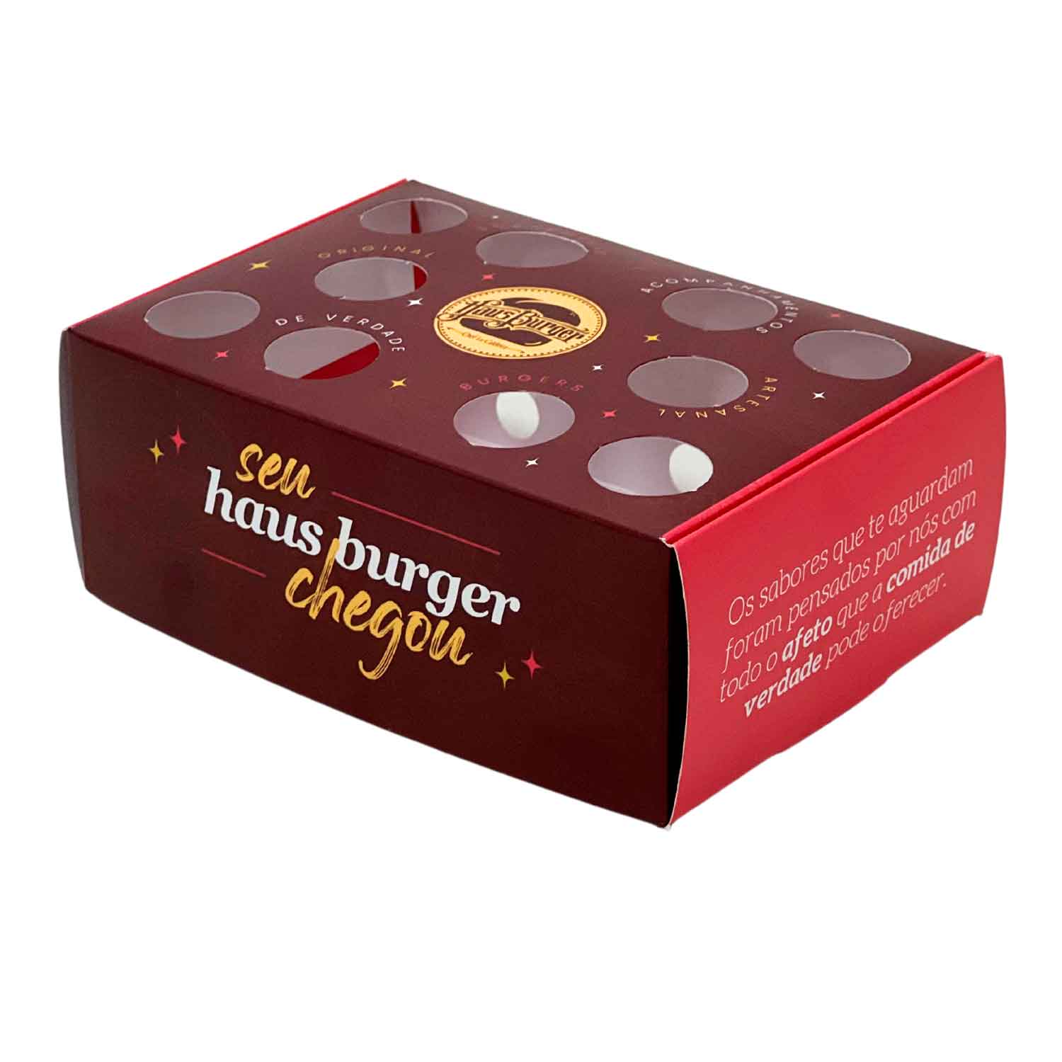 Embalagem Para frituras, porções, Batata (13 x 9 x 5 cm) - Personalizada