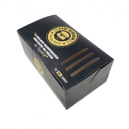 Embalagem Combo Delivery kit lanches c/ Respiro (19,5 x 11 x 7,5 cm) Personalizada