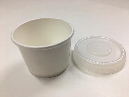 Pote Branco de Papel Biodegradável 50ml s/ tampa - 3000 unidades