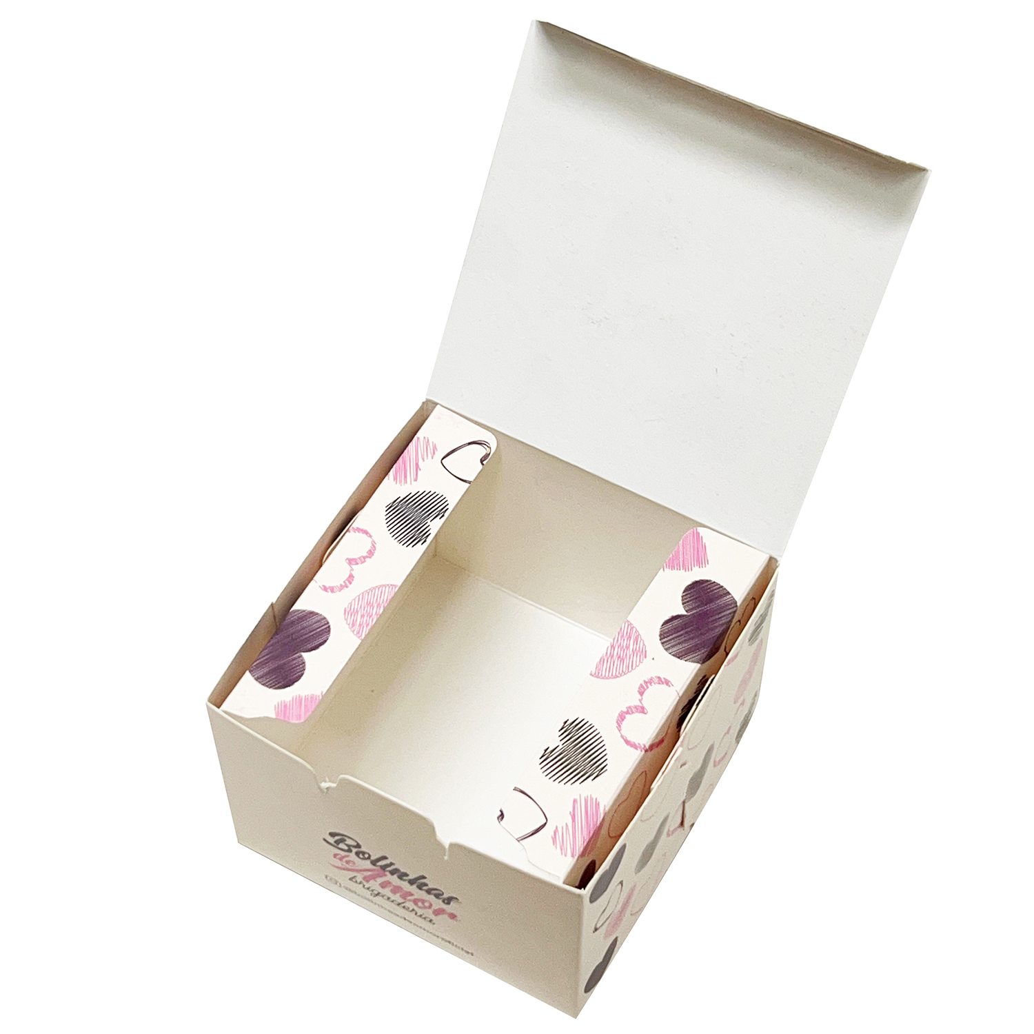 Embalagem para mini bolo (6 x 6 x 8 cm) Personalizada