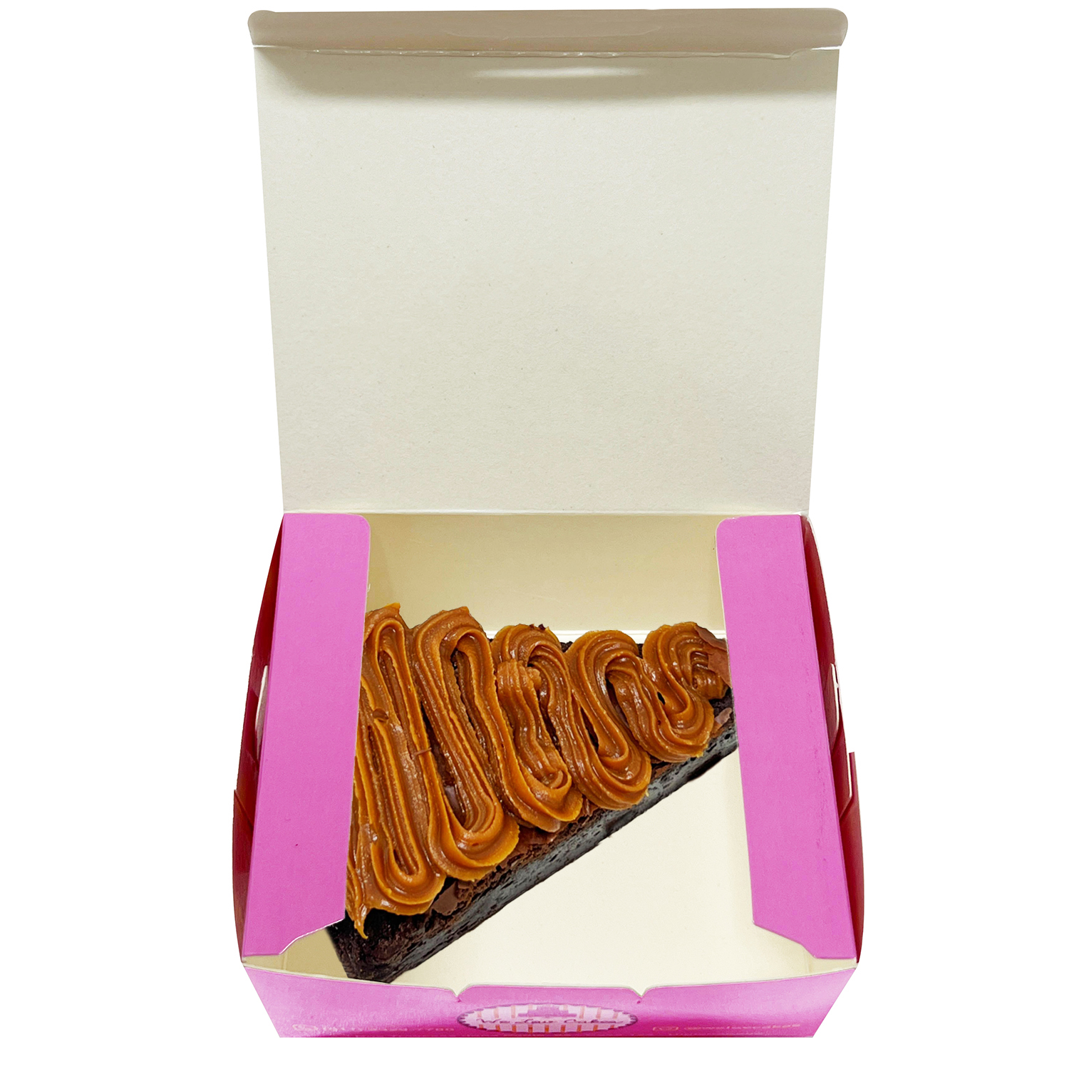 Embalagem Bolo fatia Slice Cake retangular (12 x 10 x 6 cm) Personalizada