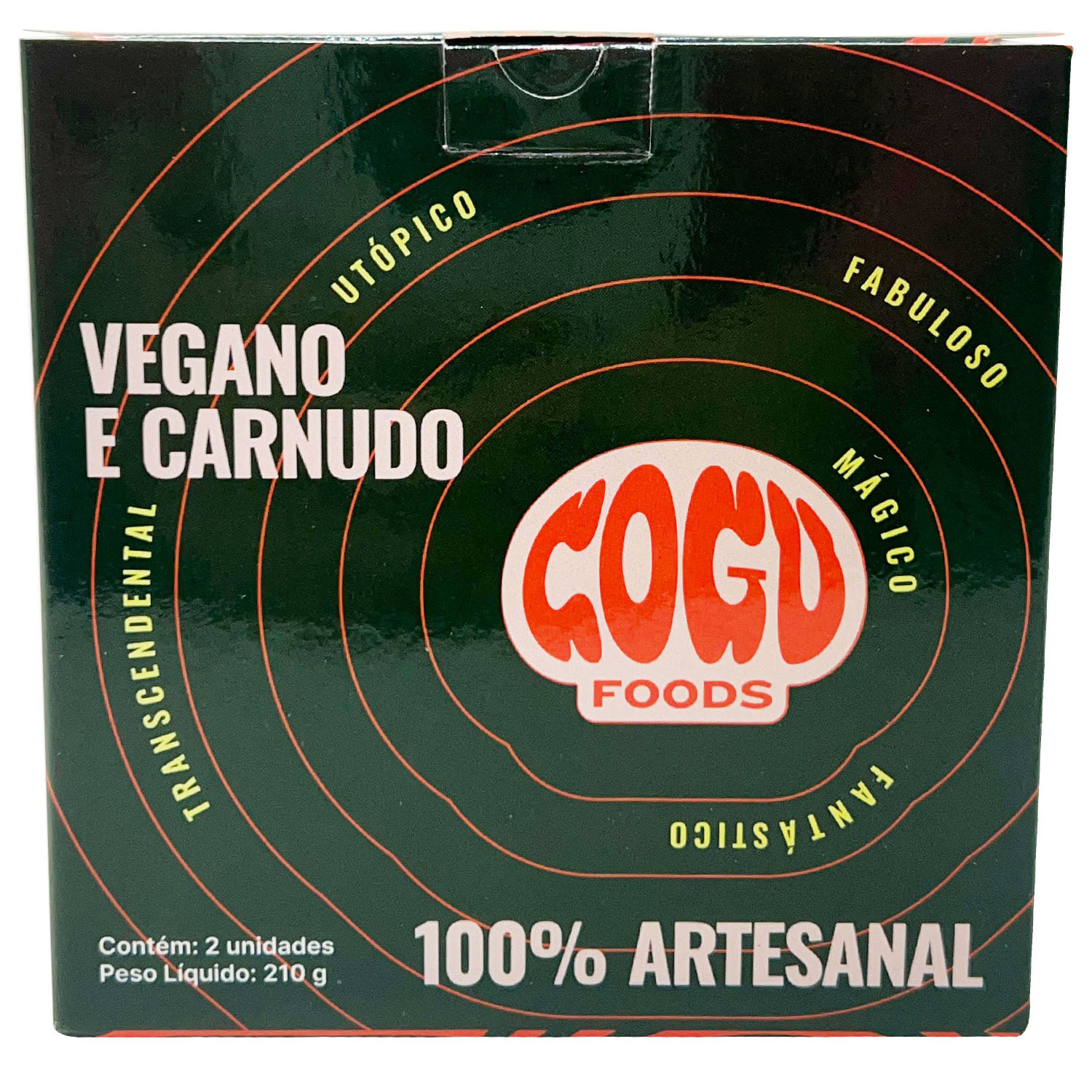 Embalagem para Hambúrguer c/ Laminação externa (10 x 10 x 4 cm) Personalizada