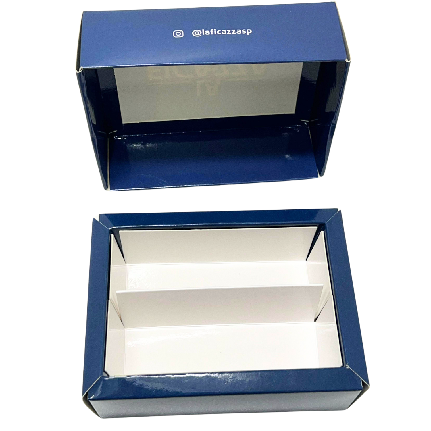 Embalagem para 02 Canollis (12,4 x 9,4 x 4,2 cm) Personalizada