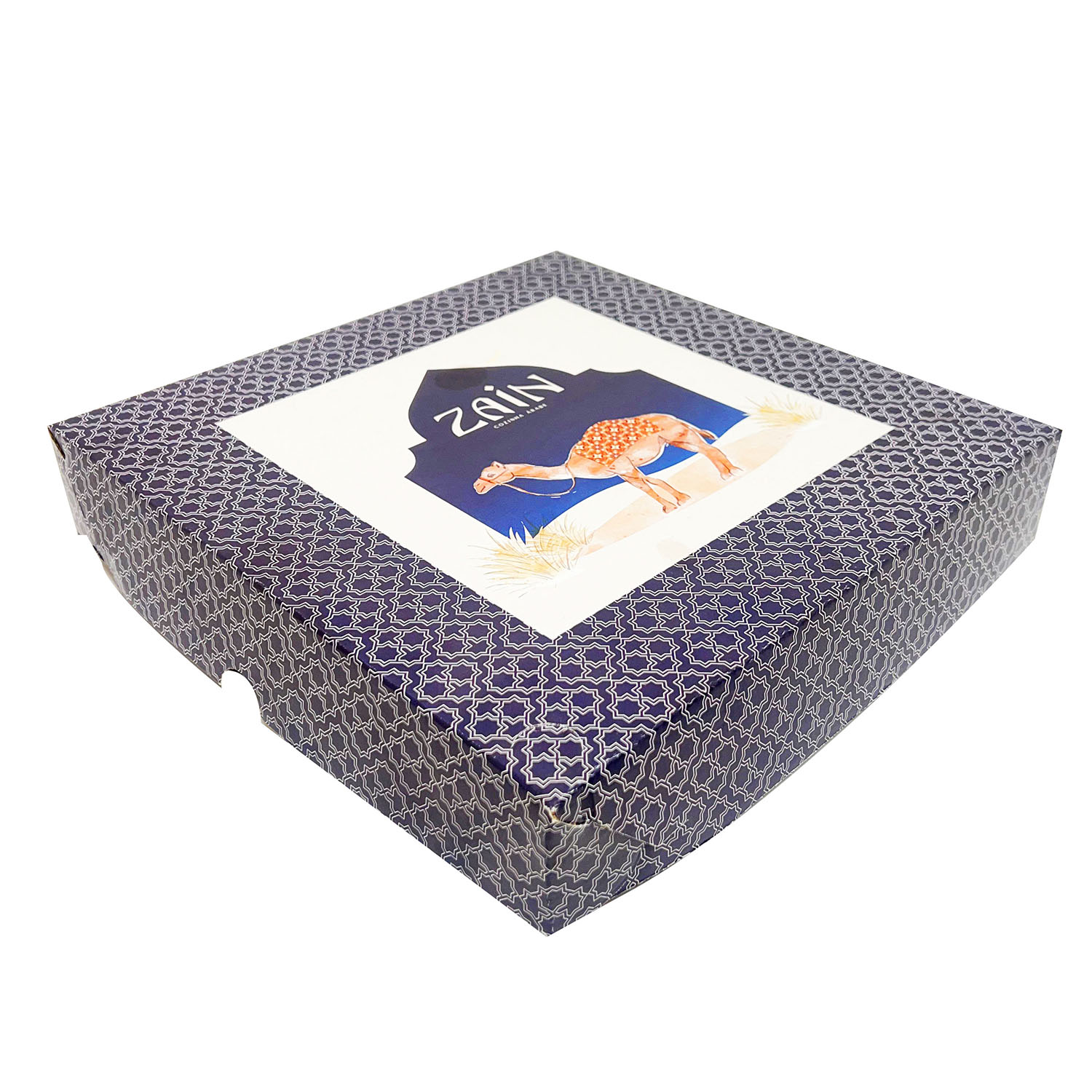 Embalagem Tampa e fundo empastada (25,5 x  25,5 x 5 cm) Personalizada
