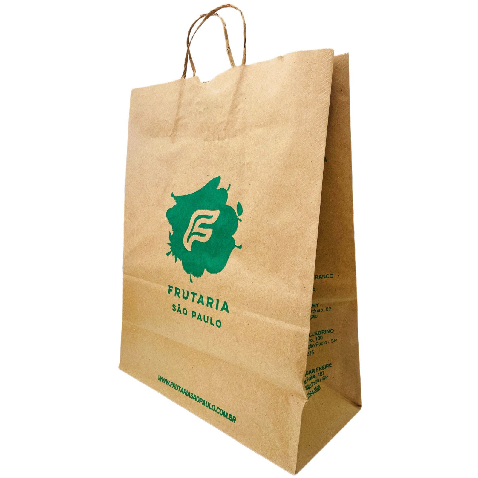 Sacola kraft tamanho G -200 unidades  VENDA APENAS PARA FRANQUEADOS FRUTARIA