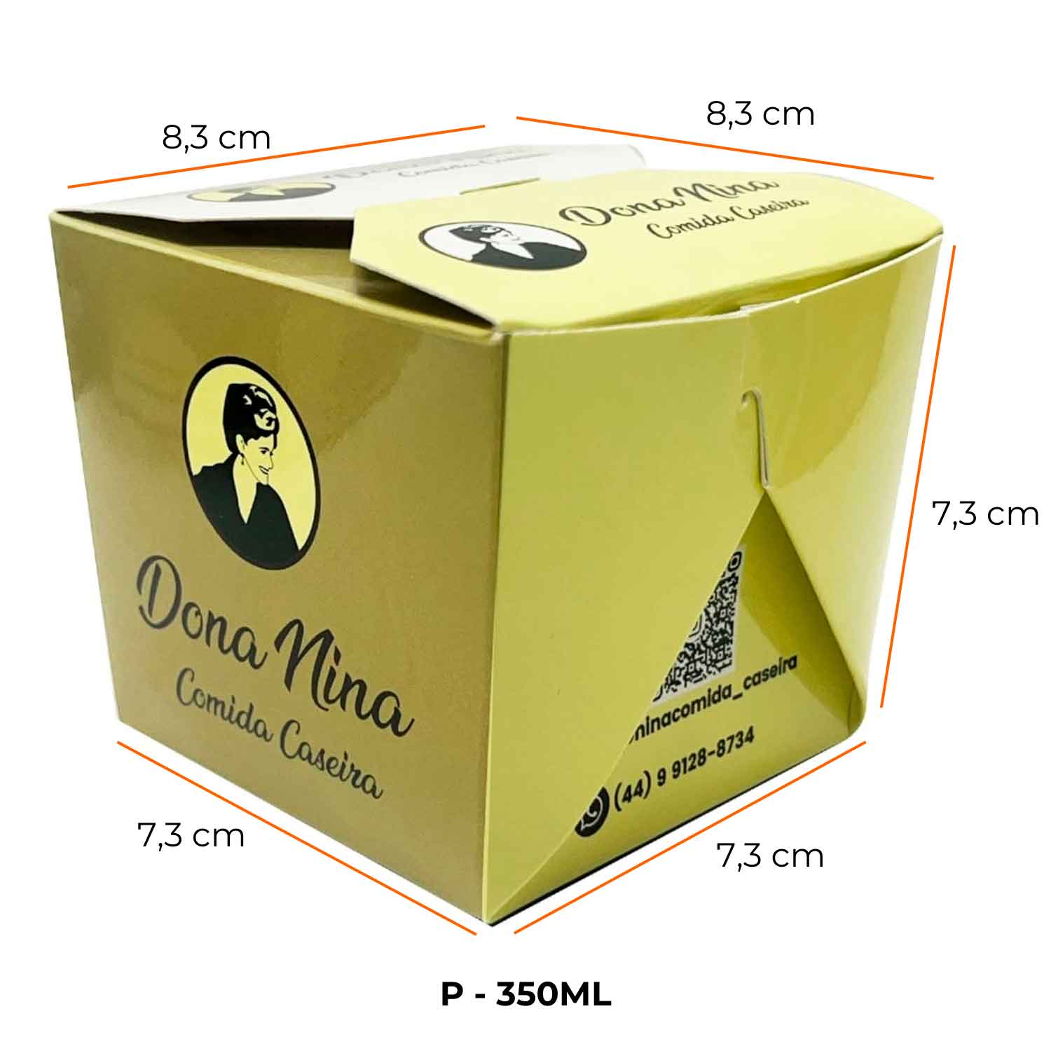 Embalagem Caixa Box P 350 ml - Personalizada