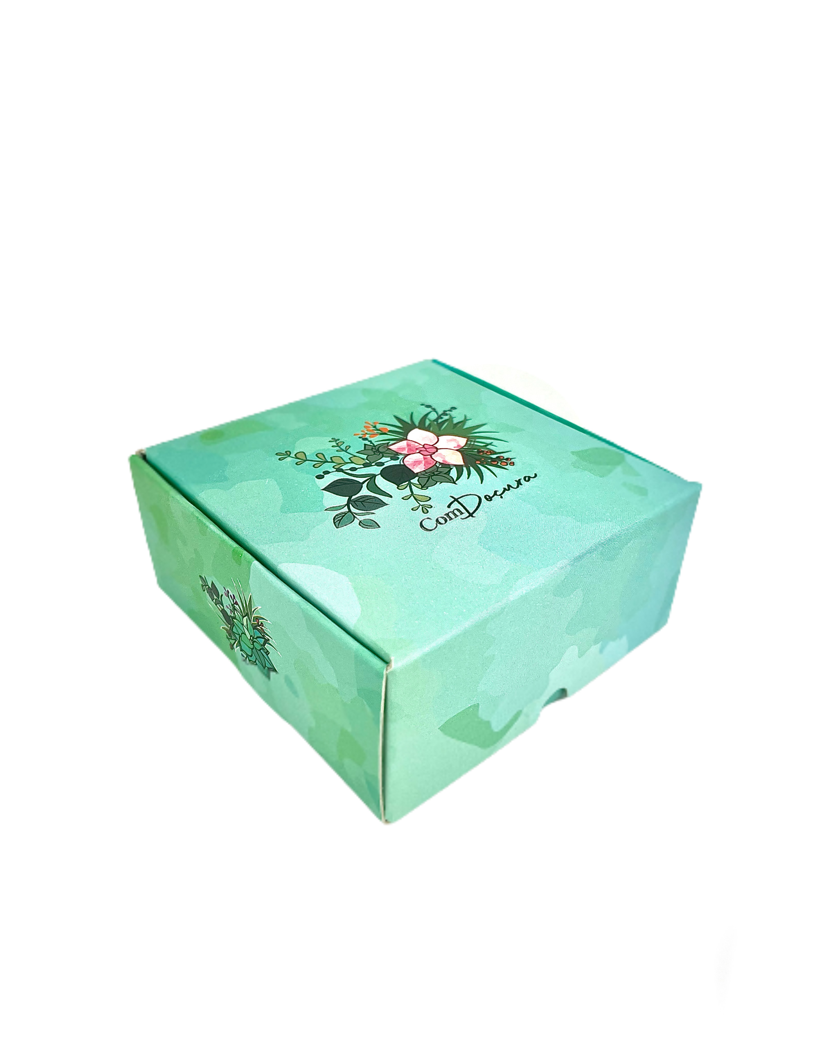 Embalagem para 04 Brigadeiros (9 x 9 x 4 cm) Personalizada