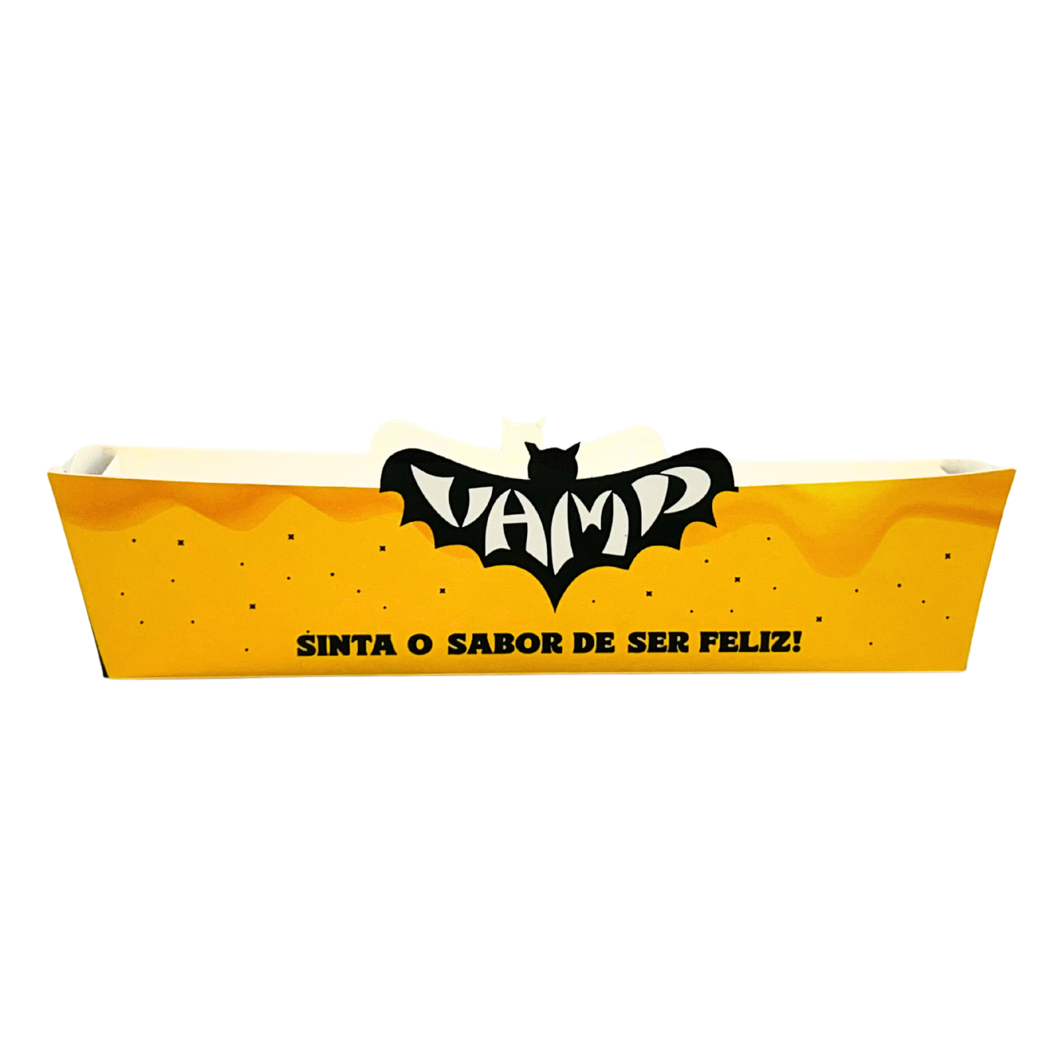 Embalagem Canoa p/ porções M (8 x 6 x 7 cm) Personalizada
