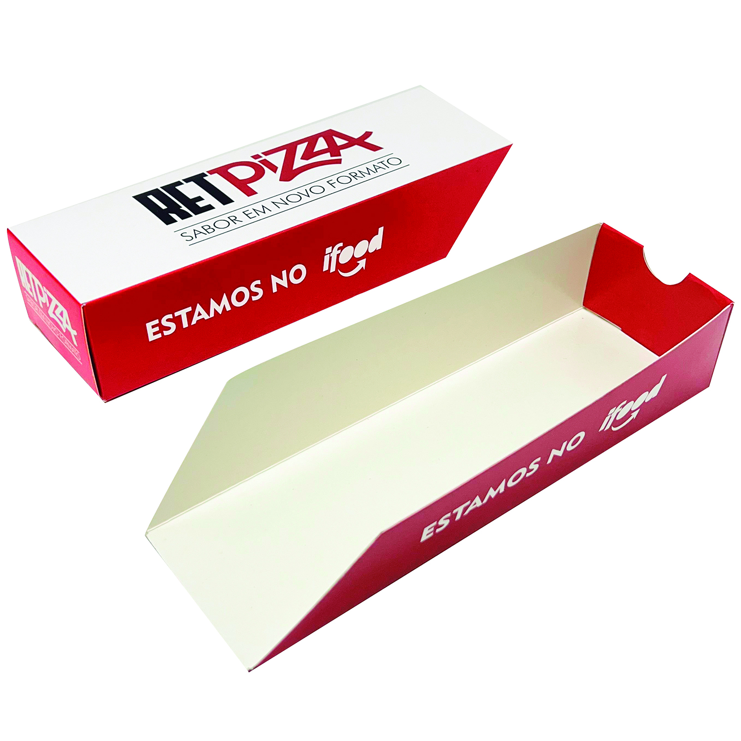 Embalagem Gaveta Para Pizza (25 x 8 x 5 cm) Personalizada