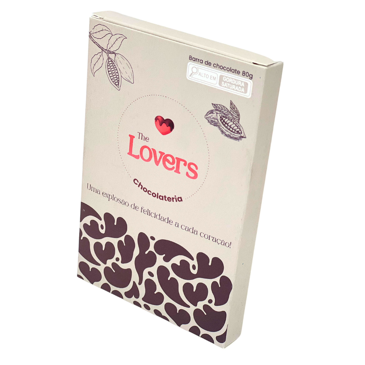 Embalagem para Barra de Chocolate (14,5 x 9,5 x 1,5 cm) Personalizada