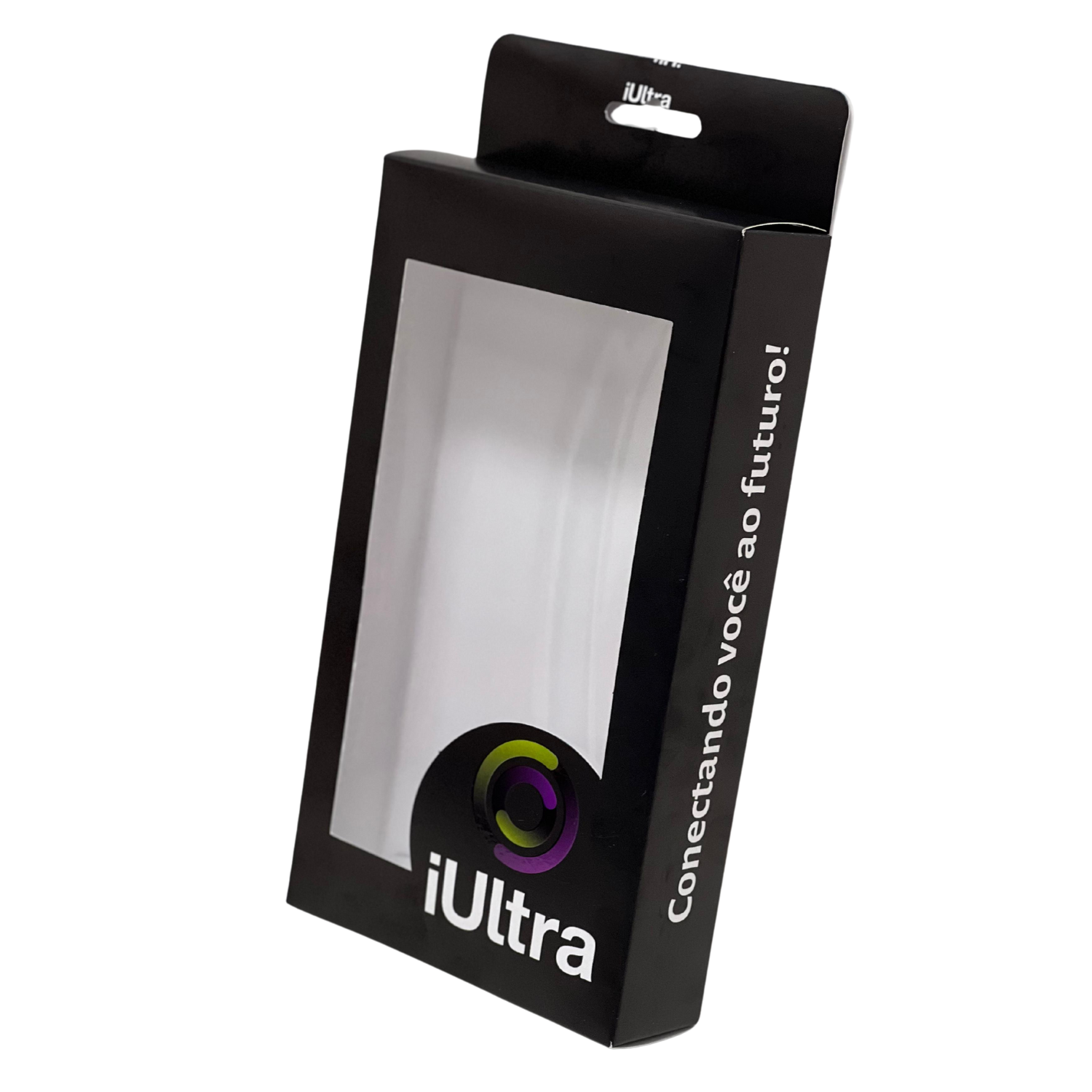 Embalagem Para capinha de Celular c/ Visor Vazado (11,5 x 3,5 x 20 cm) Personalizada