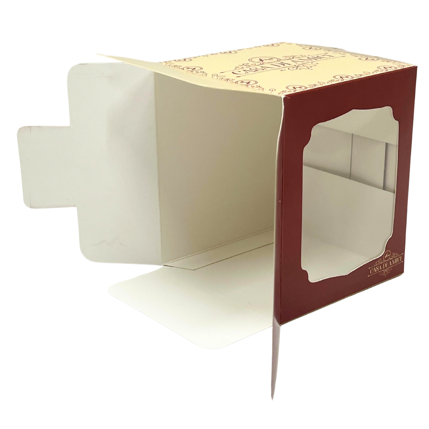 Embalagem para Bolo c/ Visor de acetato (10 x 10 x 12 cm) Personalizada