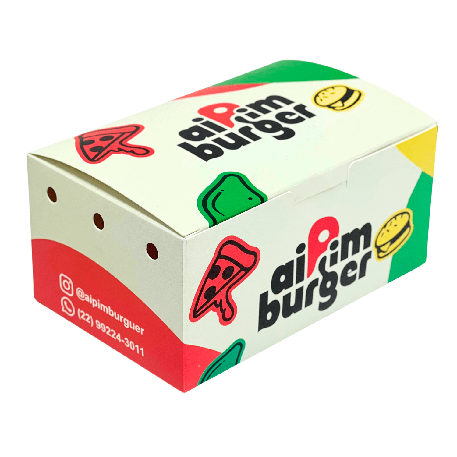 Embalagem Para salgados (17 x 11 x 8 cm) Personalizada