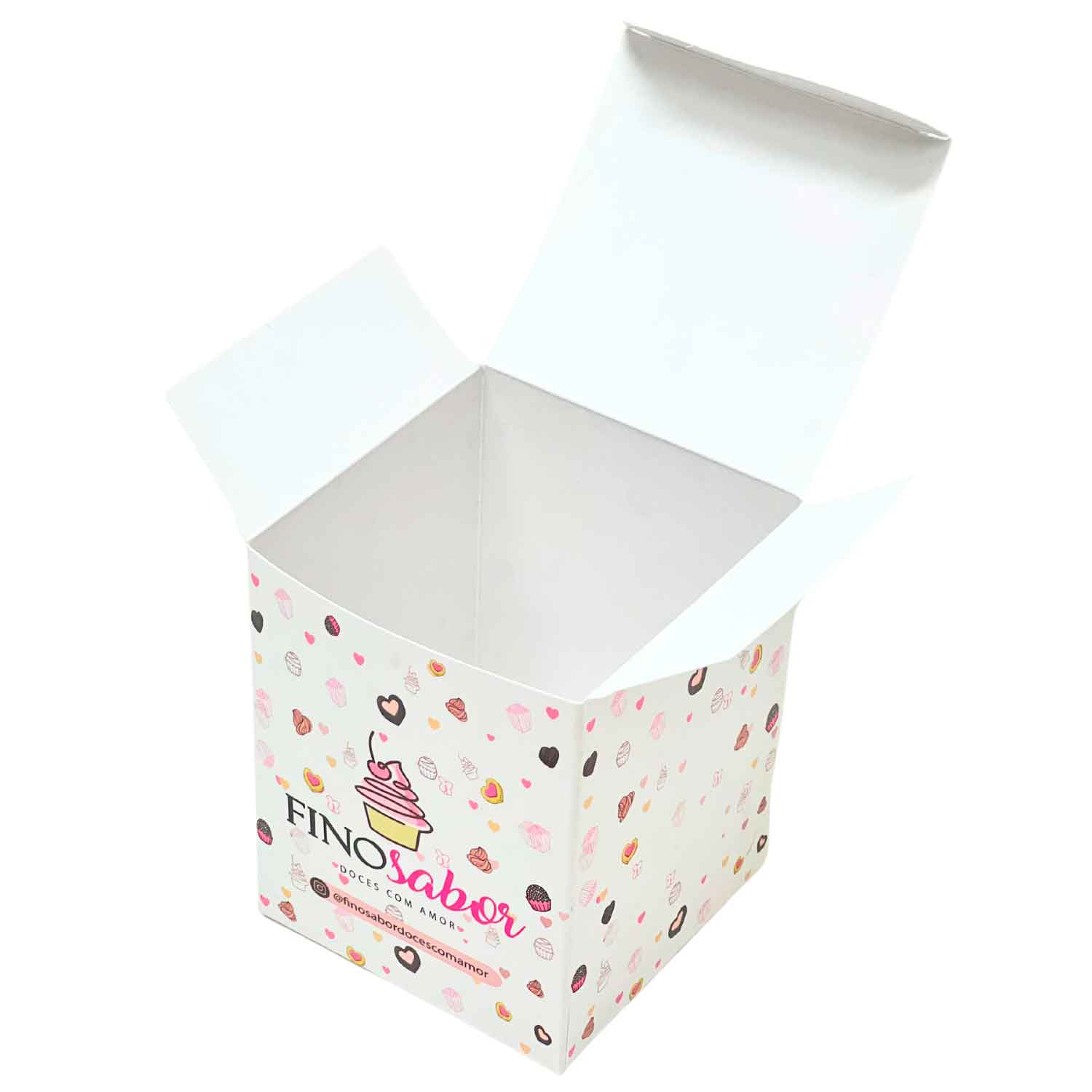 Embalagem Para pipoca gourmet (8 x 8 x 10 cm) Personalizada
