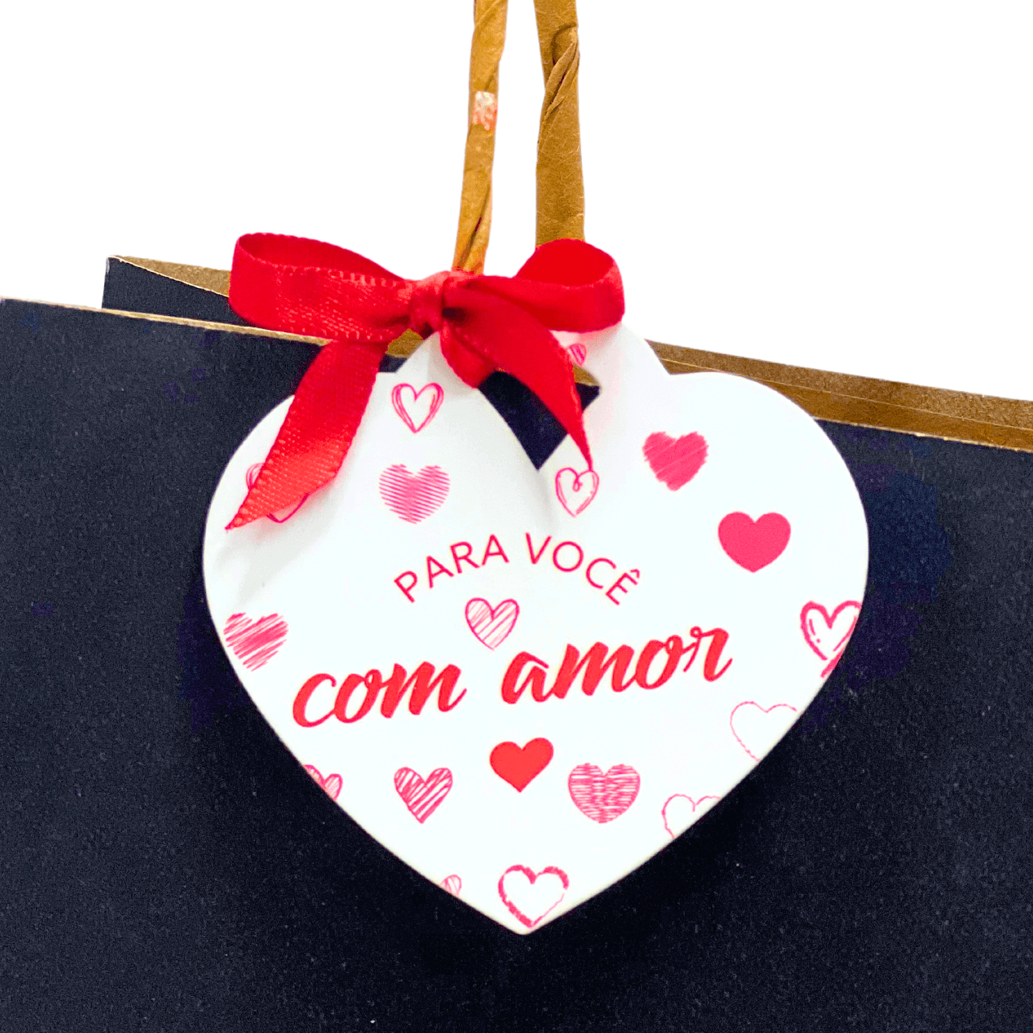 Tag Para voce com Amor (6,2 x 6 cm) 100 unidades