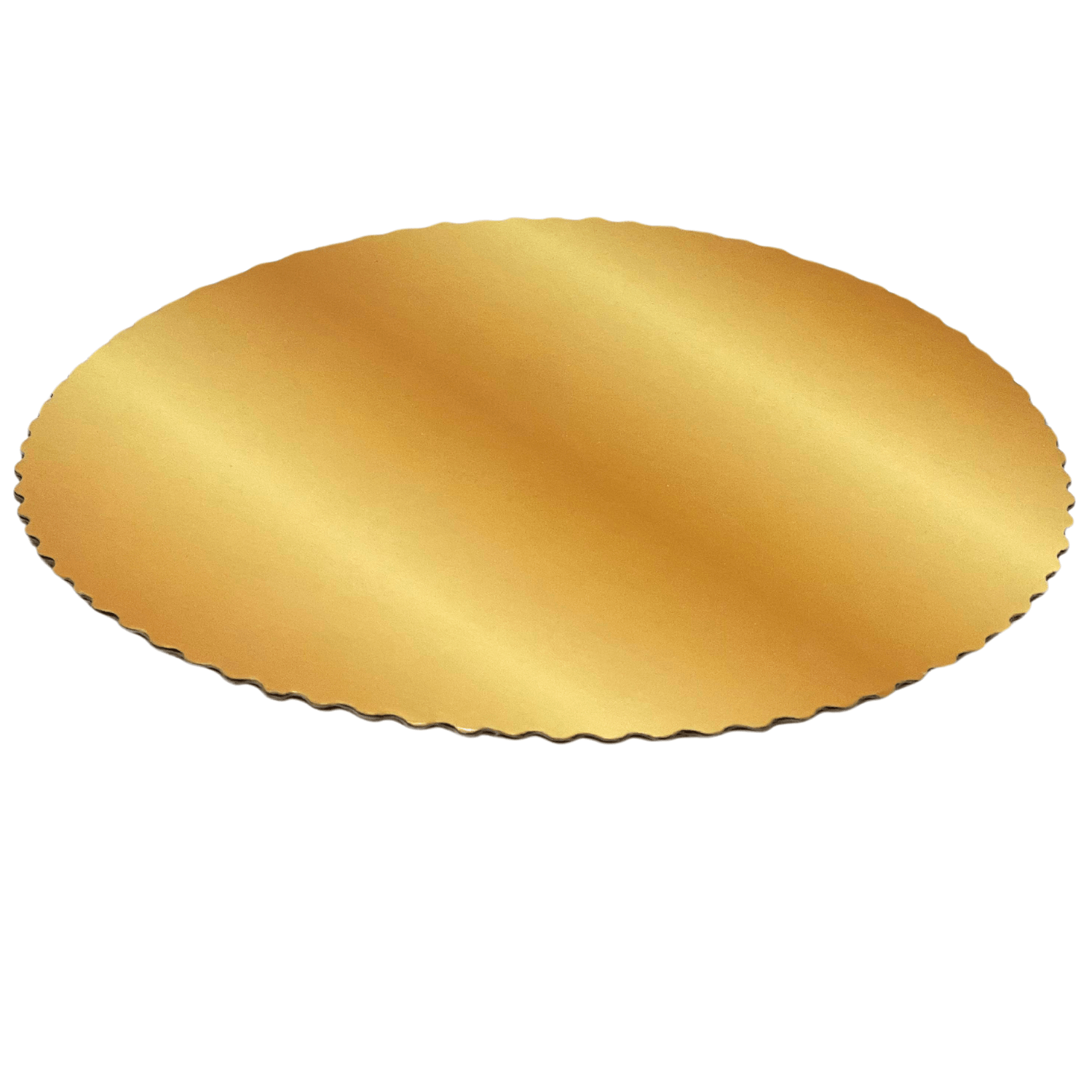 Prato Reforçado para Bolo e Torta 21 cm Ouro- 50 unidades